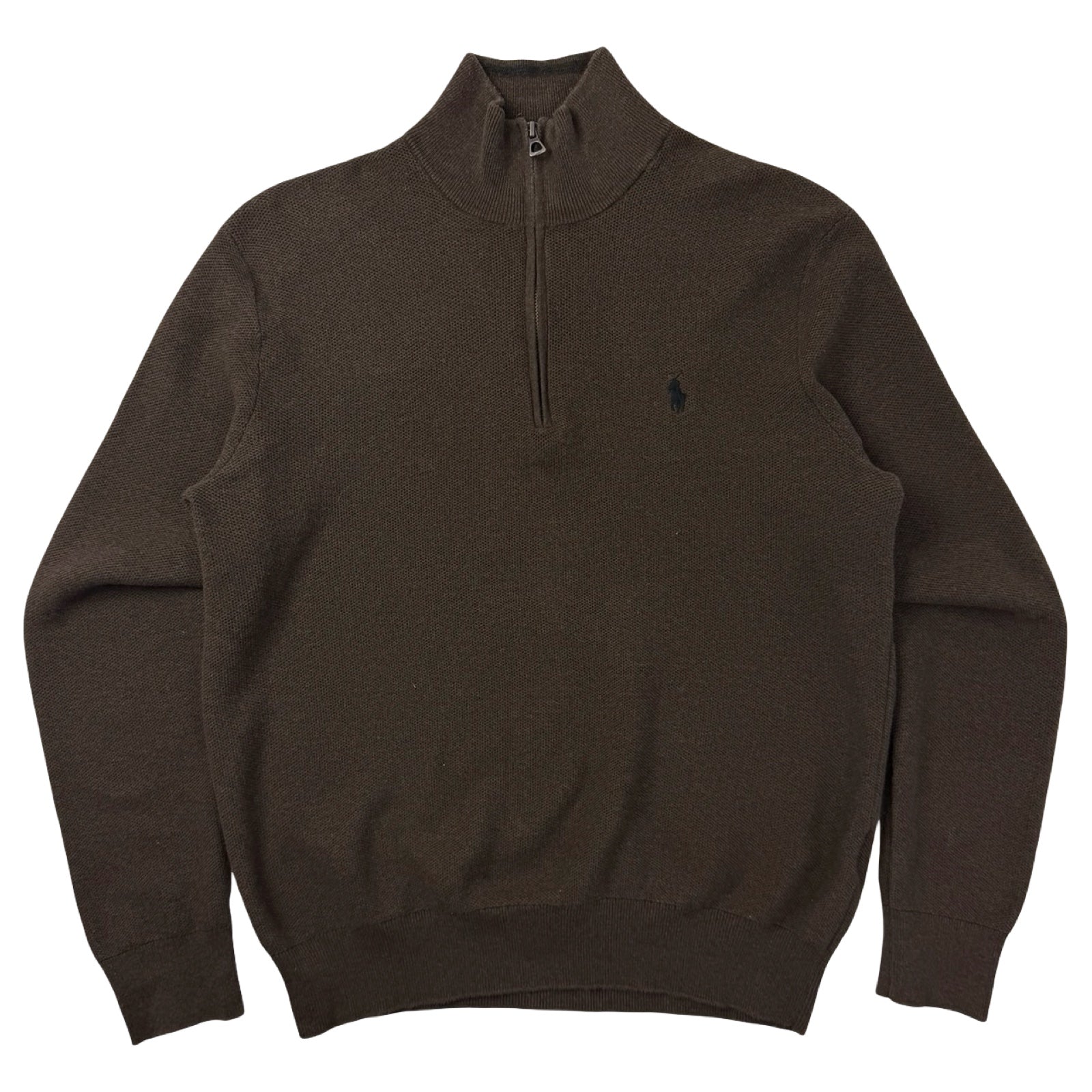 Vintage Polo Ralph Lauren Quarter Zip Sweater Brown