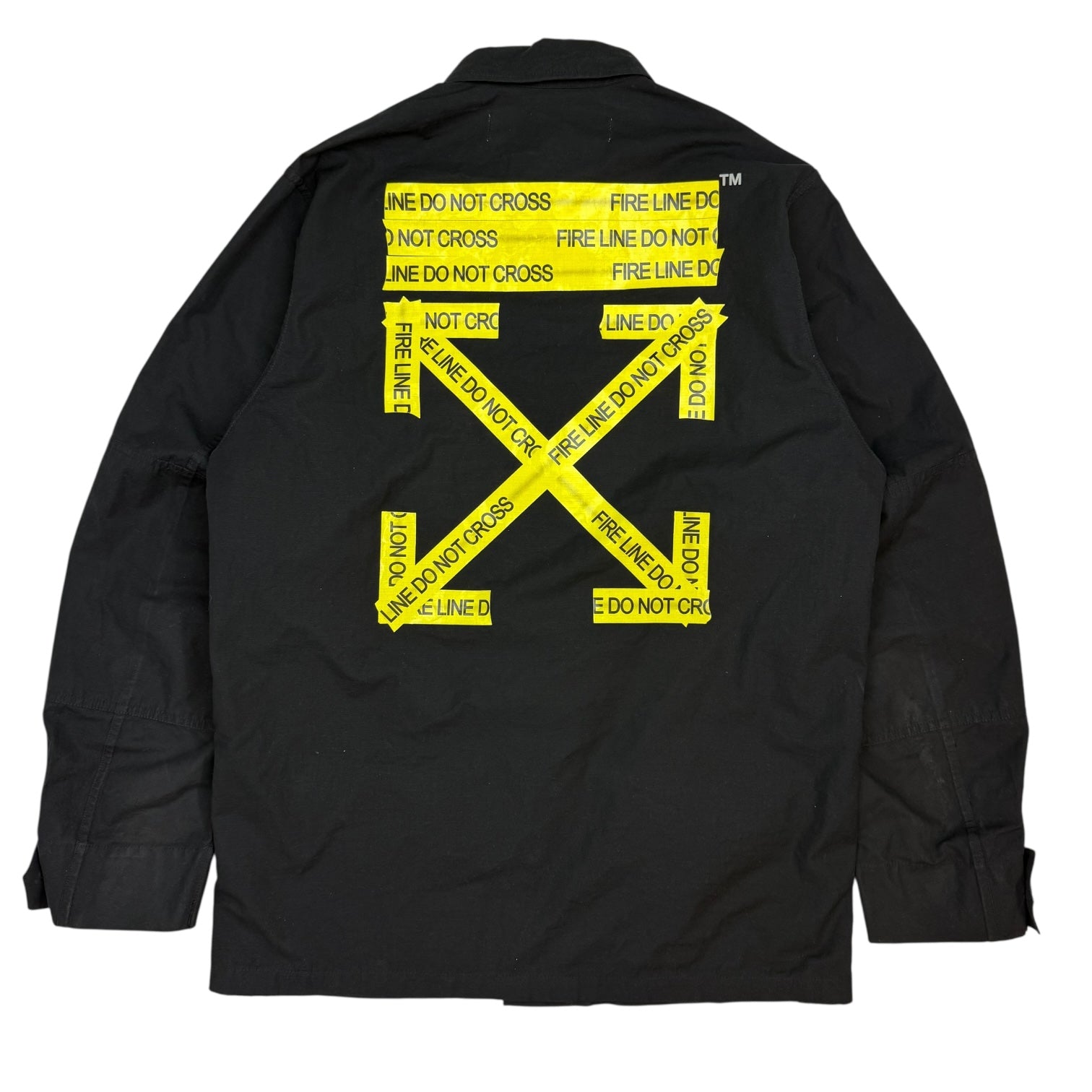 Off-White Fire Tape Field Jacket Black