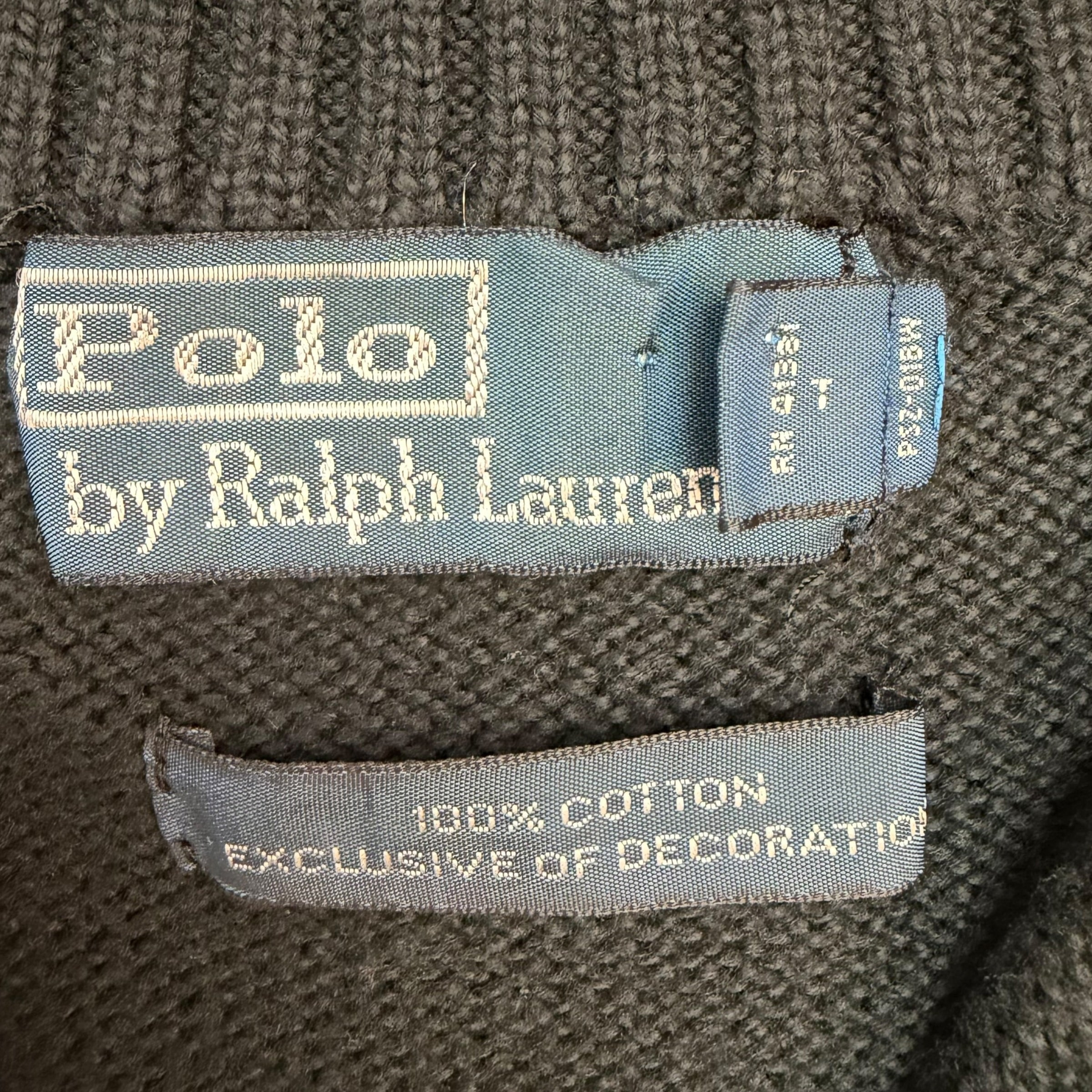 Vintage Polo Ralph Lauren Quarter Zip Black