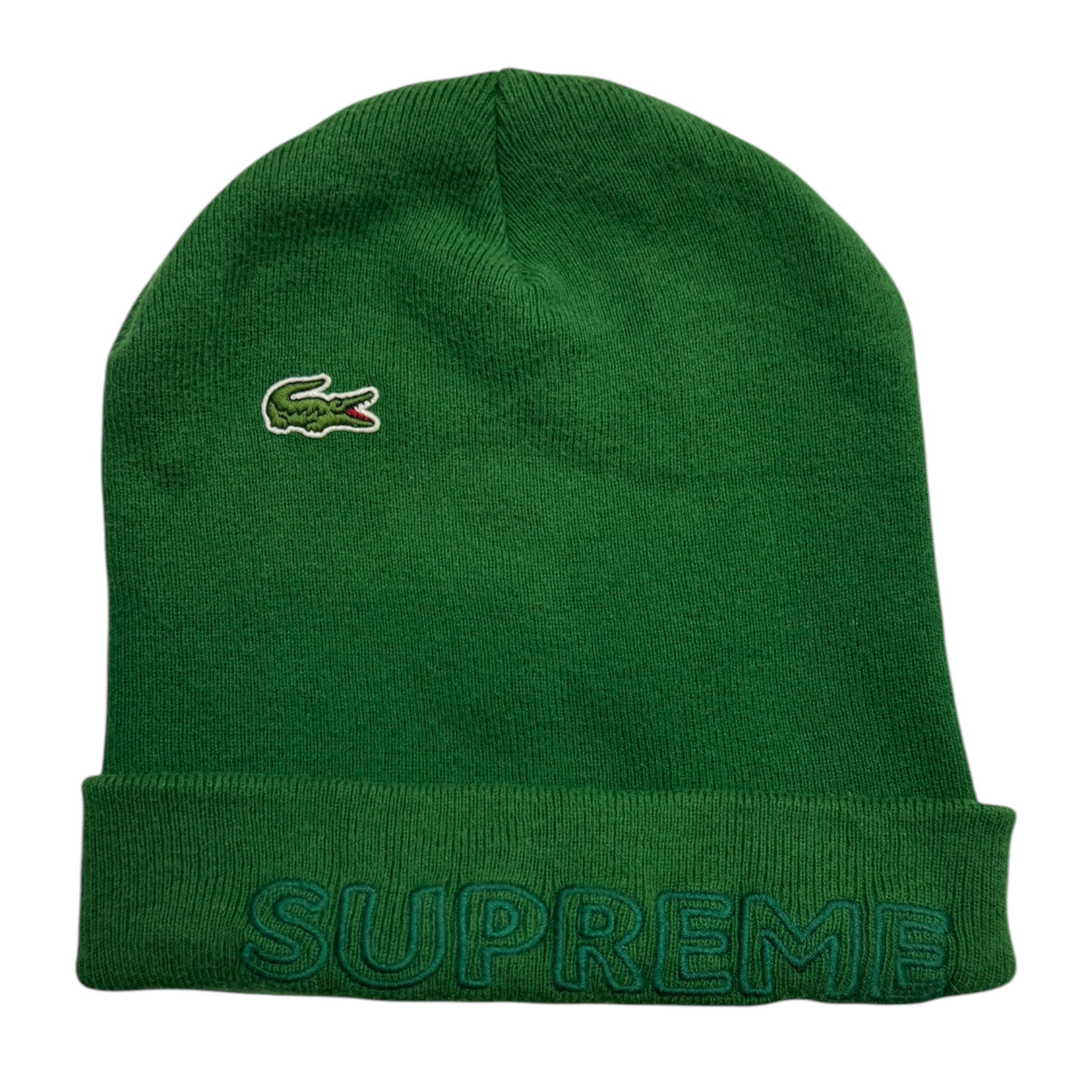 Supreme Lacoste Beanie Green