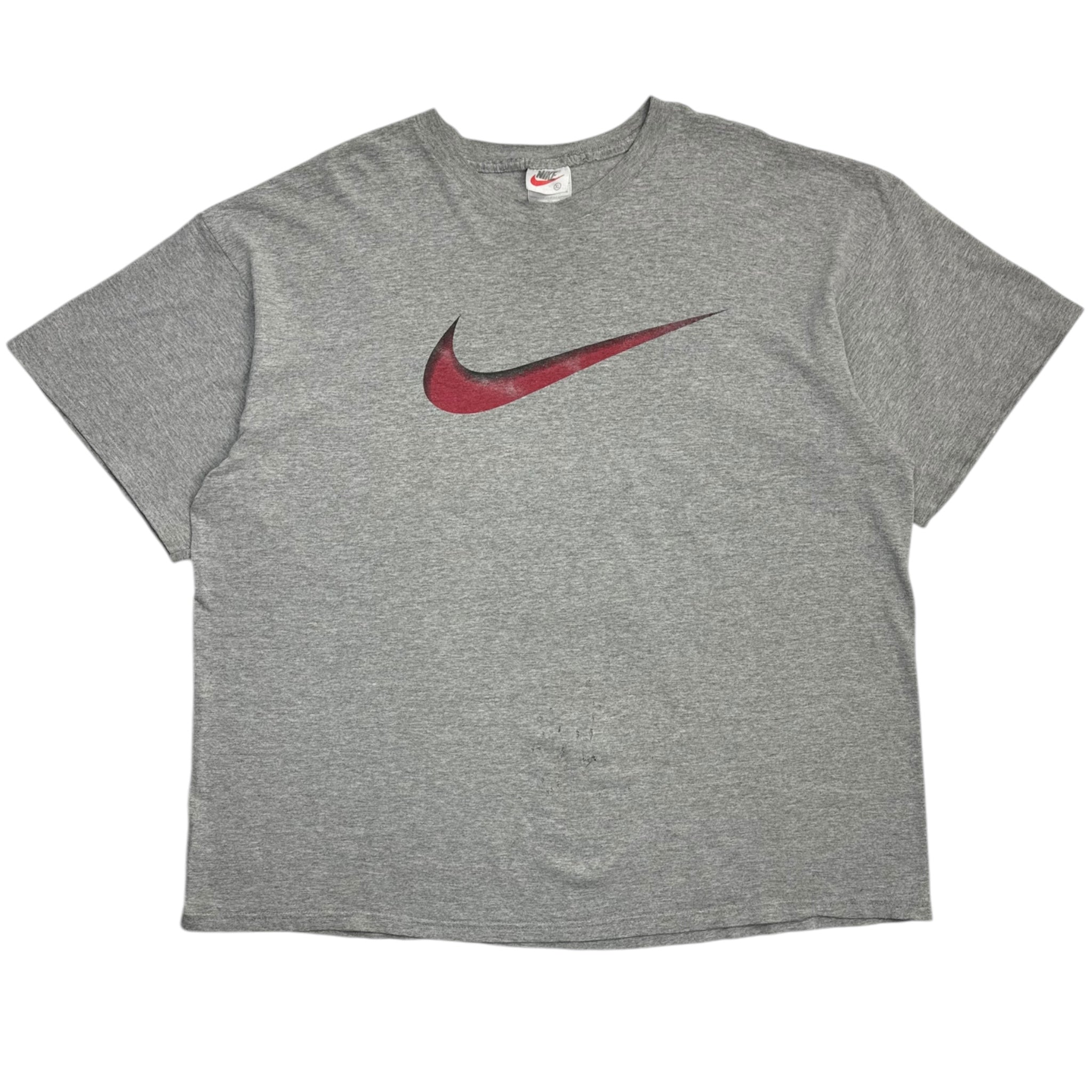 Vintage Nike Big Swoosh T-Shirt Grey