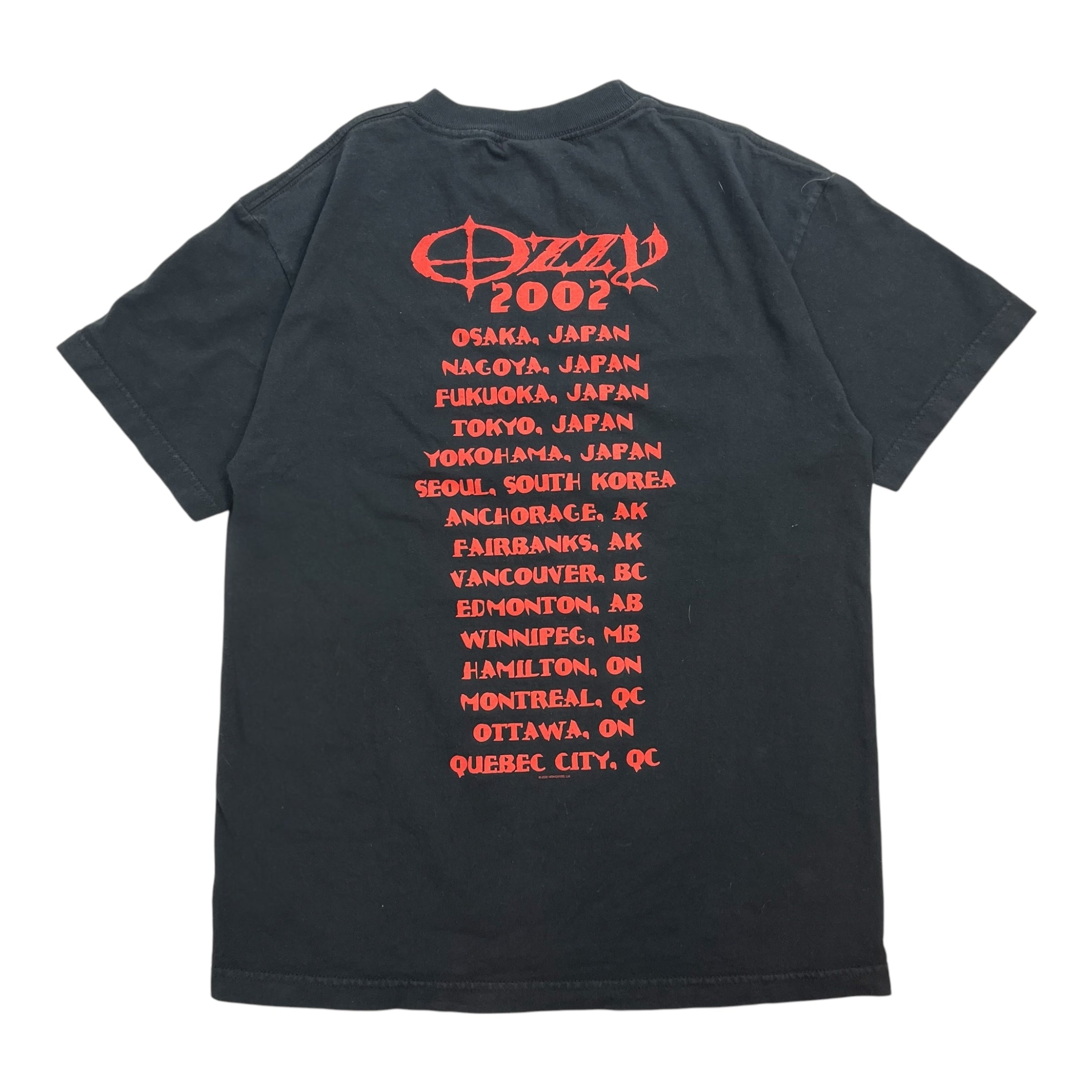 2002 Ozzy Ozbourne Crucifixion Tour Tee Black