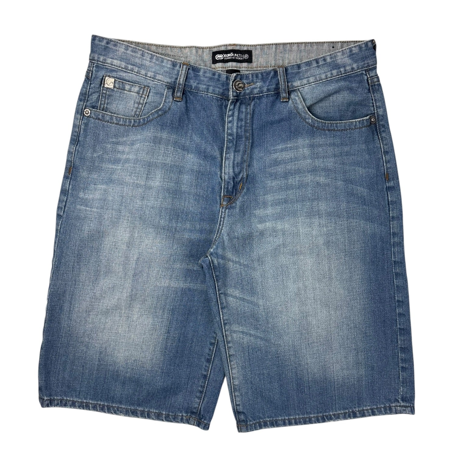 Vintage Y2K Ecko Untld Jean Shorts Medium Washed Blue