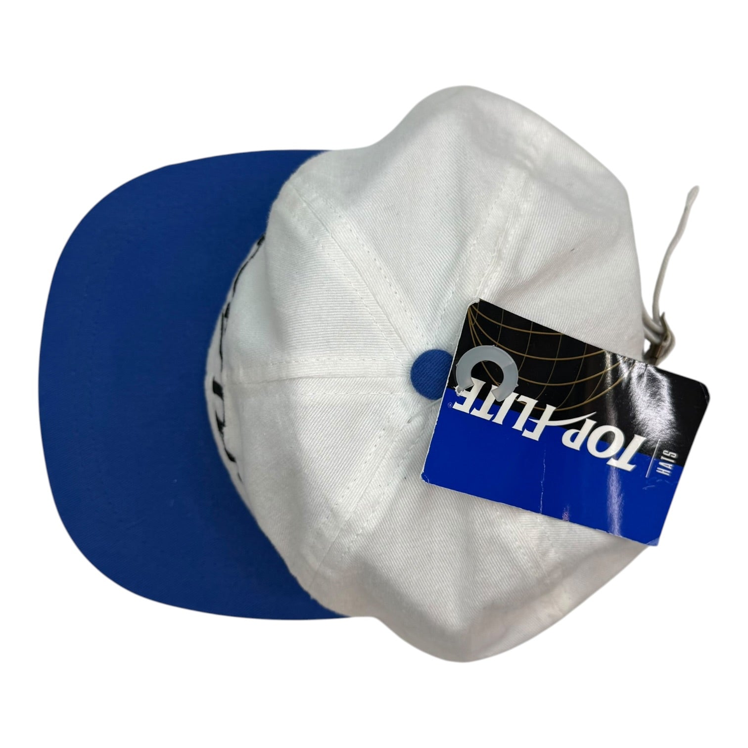 Vintage Top Flite Golf Strapback Hat White/Blue