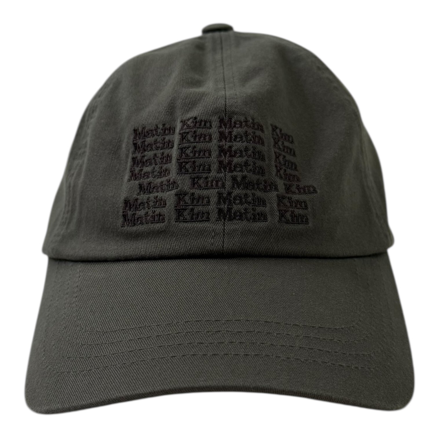 Matin Kim Lettering Ball Cap Olive
