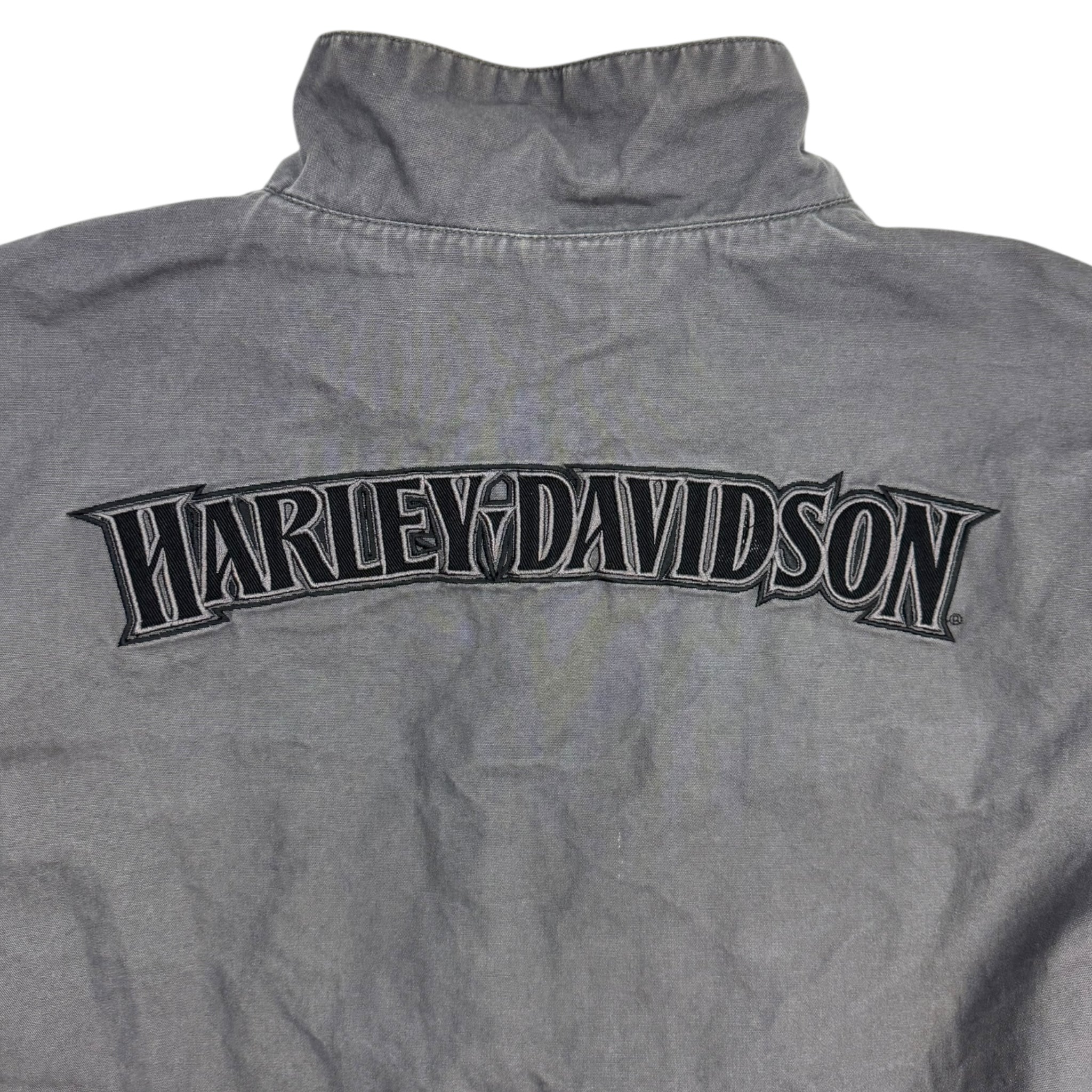 Harley Davidson Reversible Nylon Tribal Skull Jacket