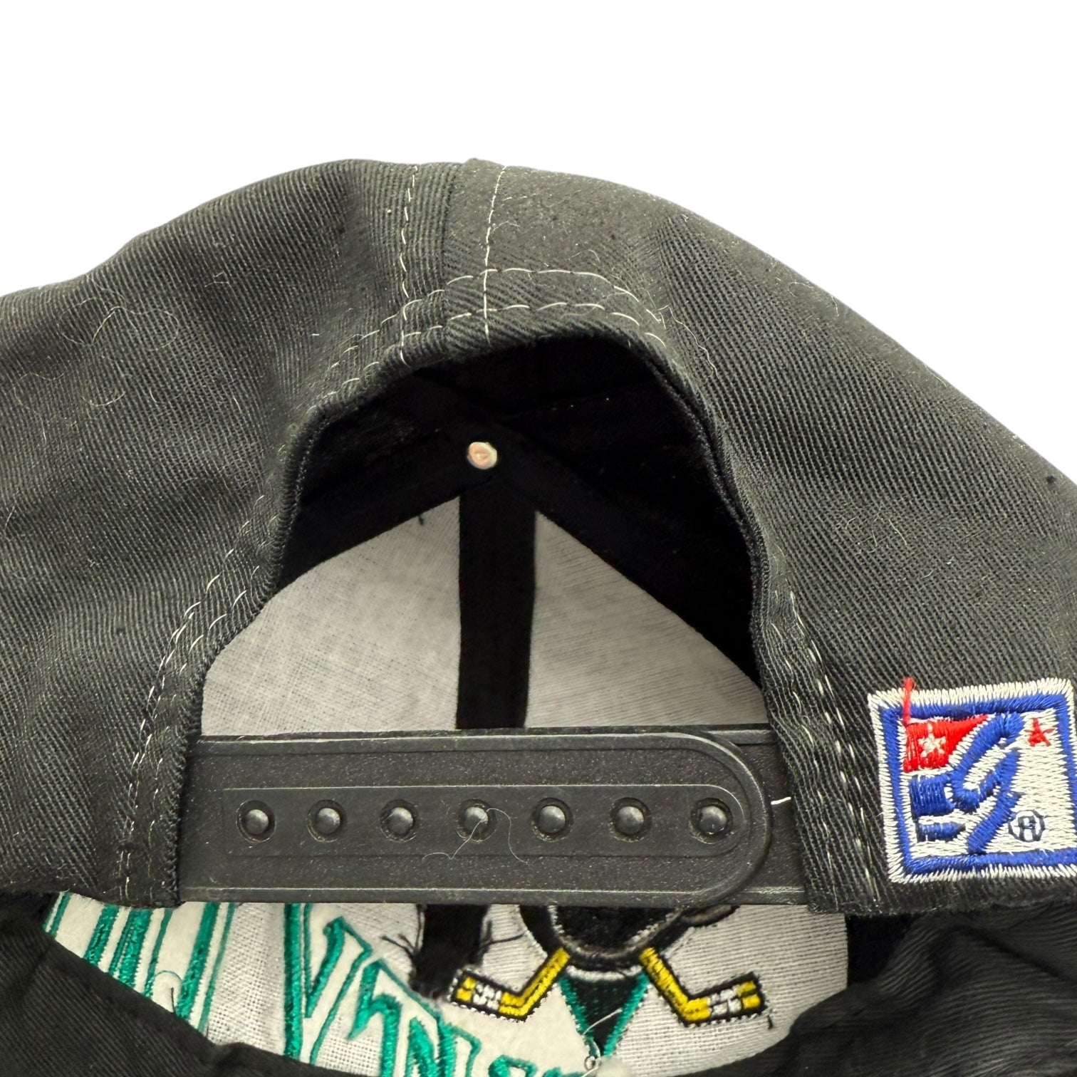 Vintage Anaheim Mighty Ducks Wraparound Script Hat Black