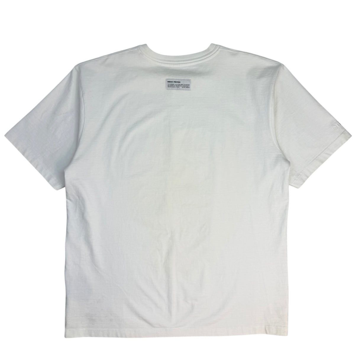 Heron Preston Split Herons Oversized Tee White