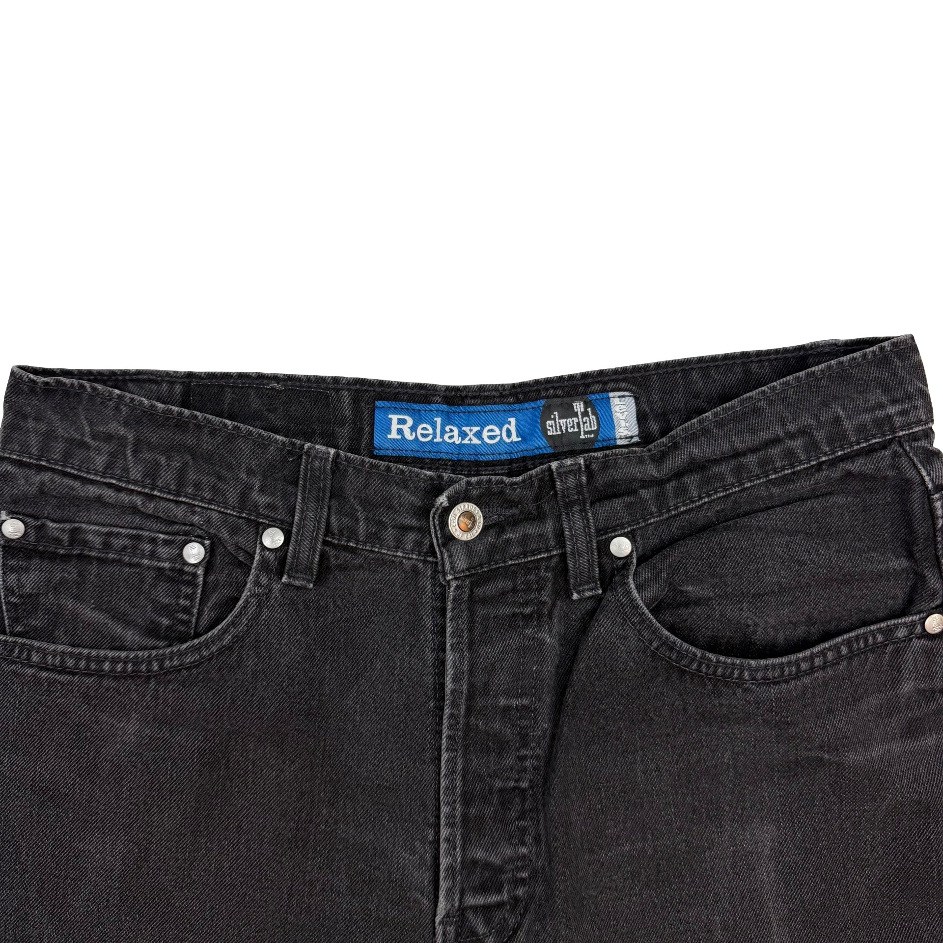 Vintage Levi’s Blank Silver Tab Jeans Washed Black