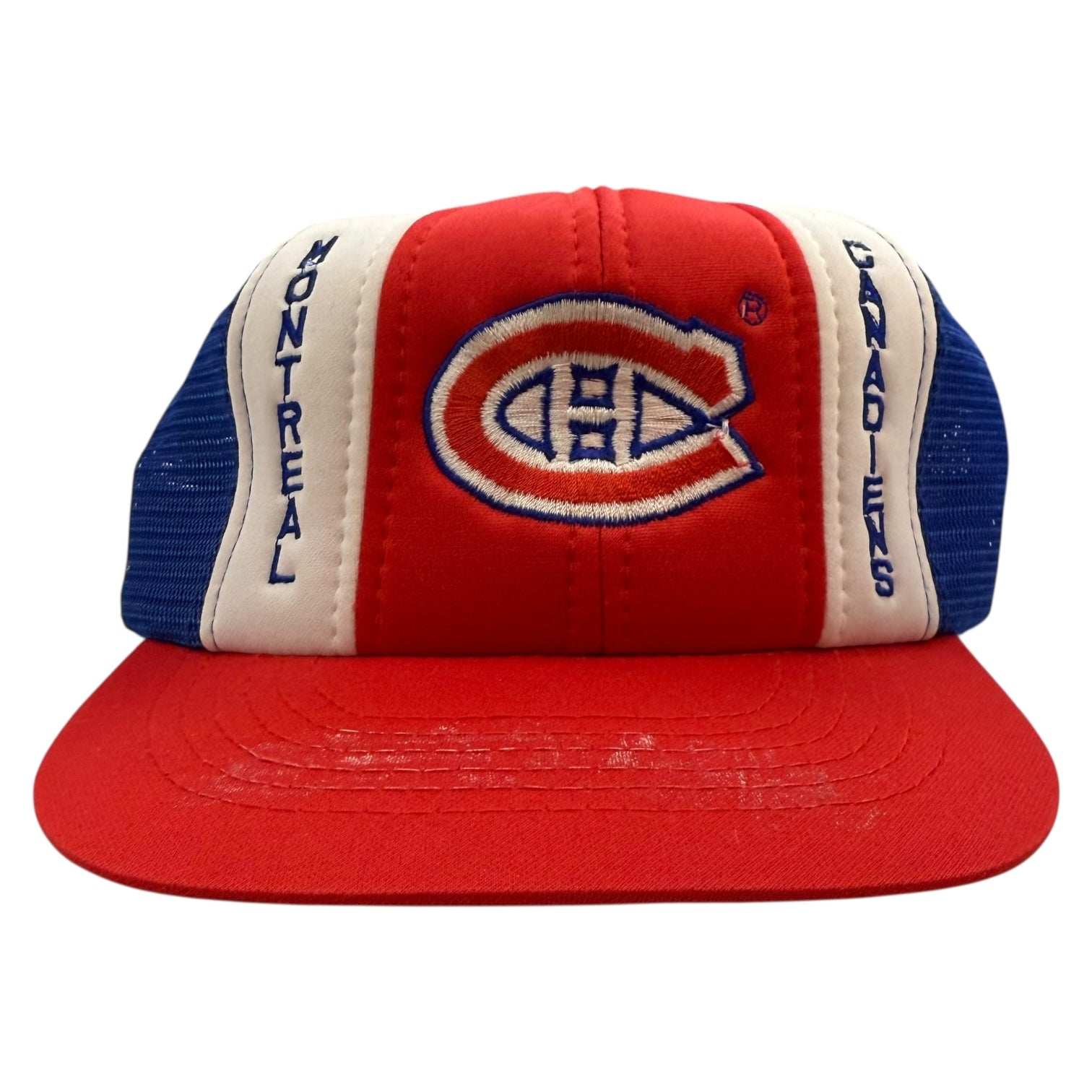 Vintage Montreal Canadiens Mesh Trucker Hat Red/Blue