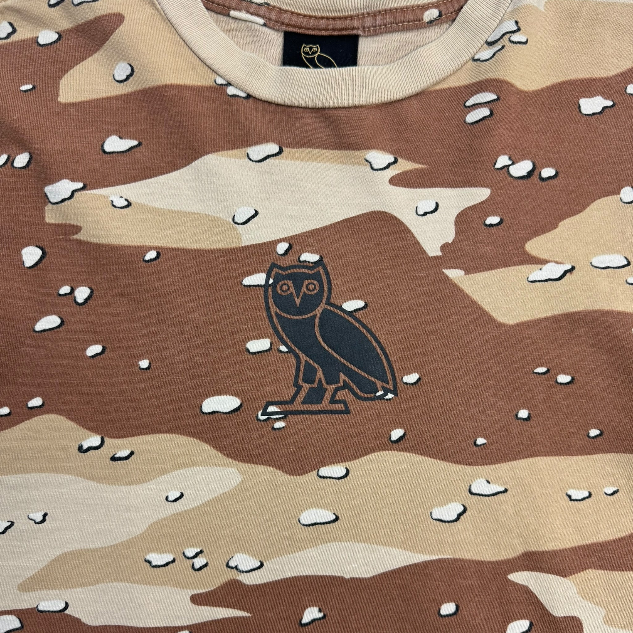 OVO Desert Camo Centre Logo Tee