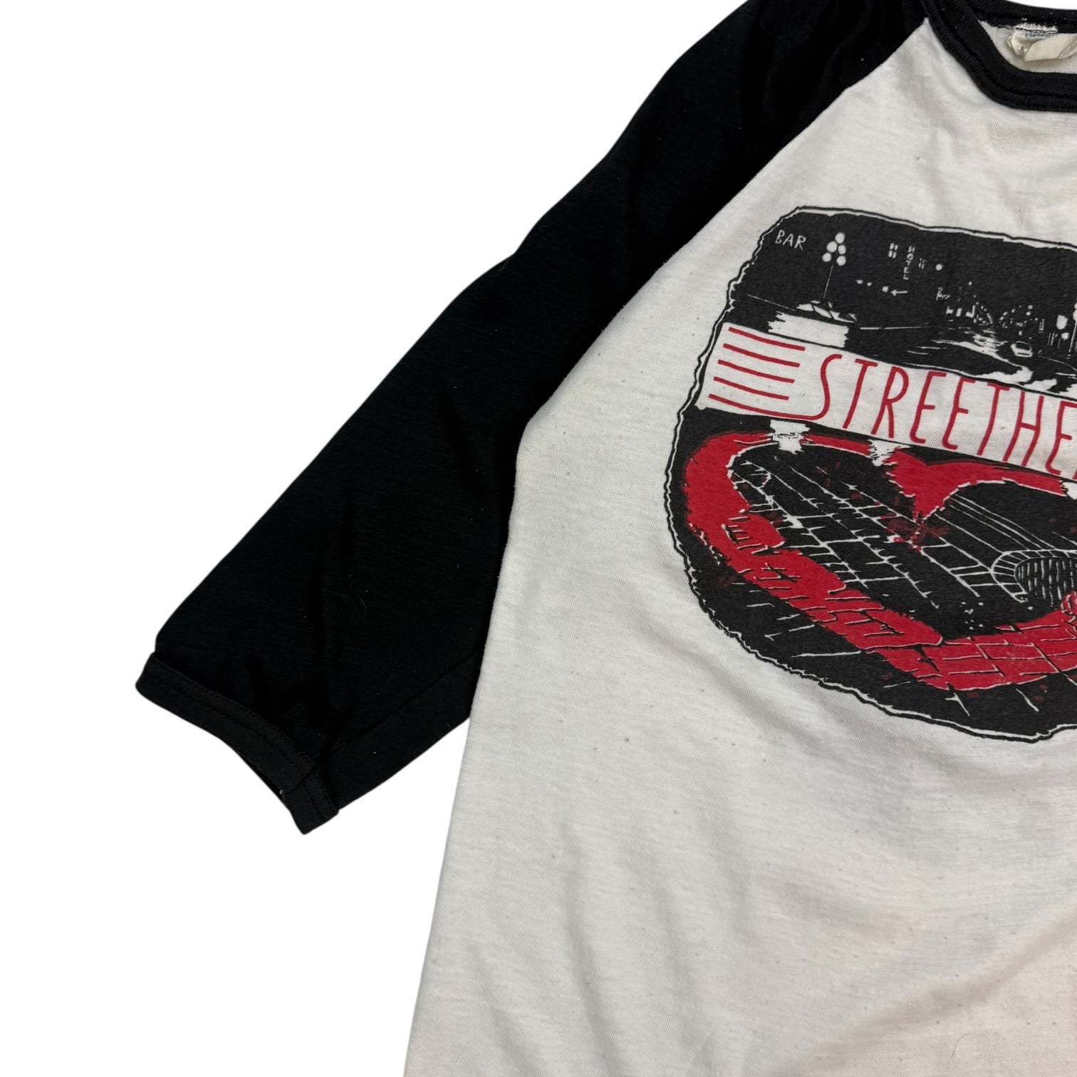 1980s StreetHeart Canadian Tour Raglan Tee White