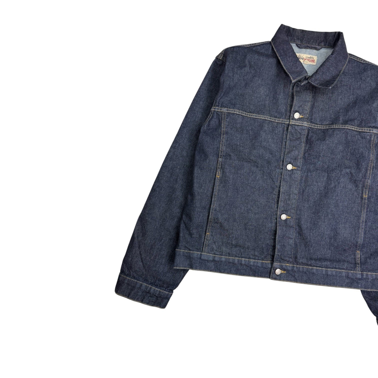 Stussy Trucker Denim Jacket Rinsed Indigo