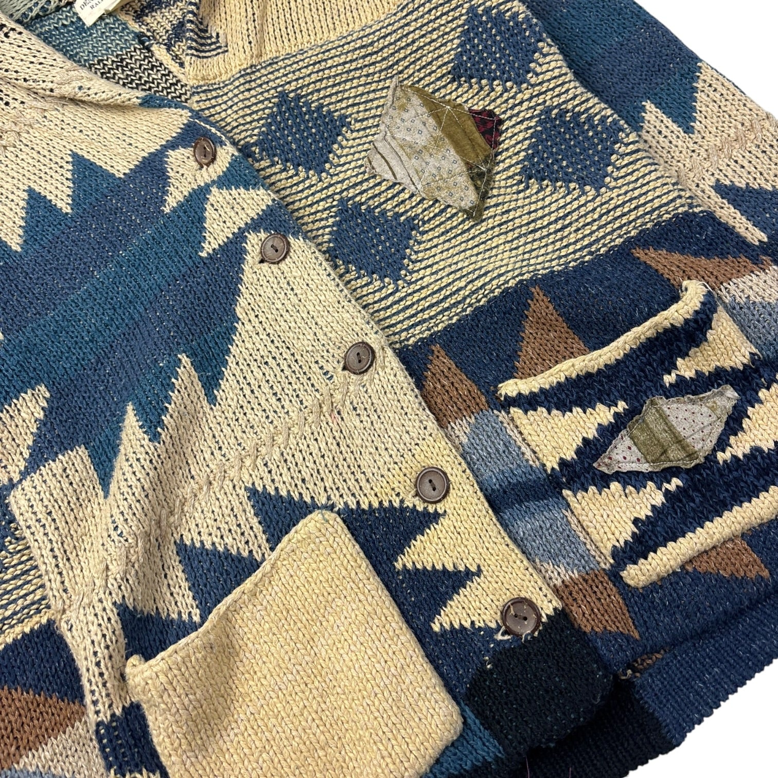 Vintage Ralph Lauren Denim & Supply Shawl Patchwork Cardigan
