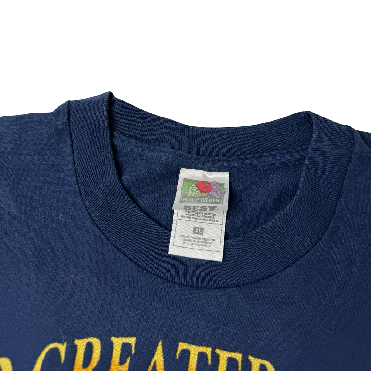 Vintage “No Greater Love” Jesus T-Shirt Navy