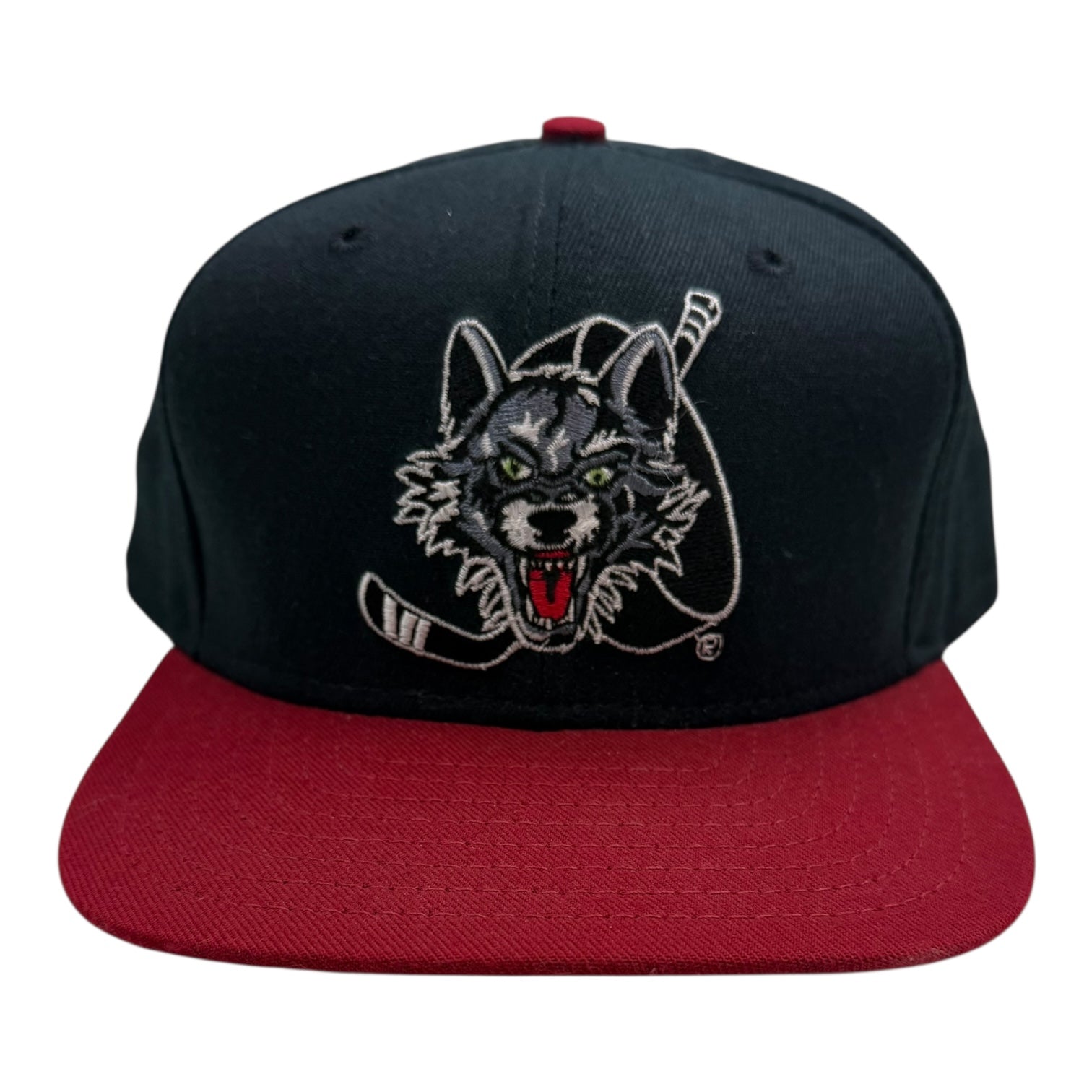 Vintage New Era IHL Chicago Wolves Hat Black