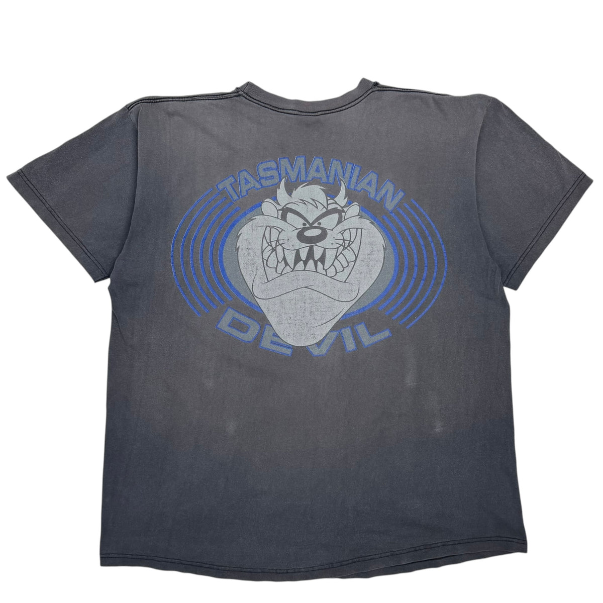 1996 Tasmanian Devil Techn Toons Warner Bros Tee Faded Black