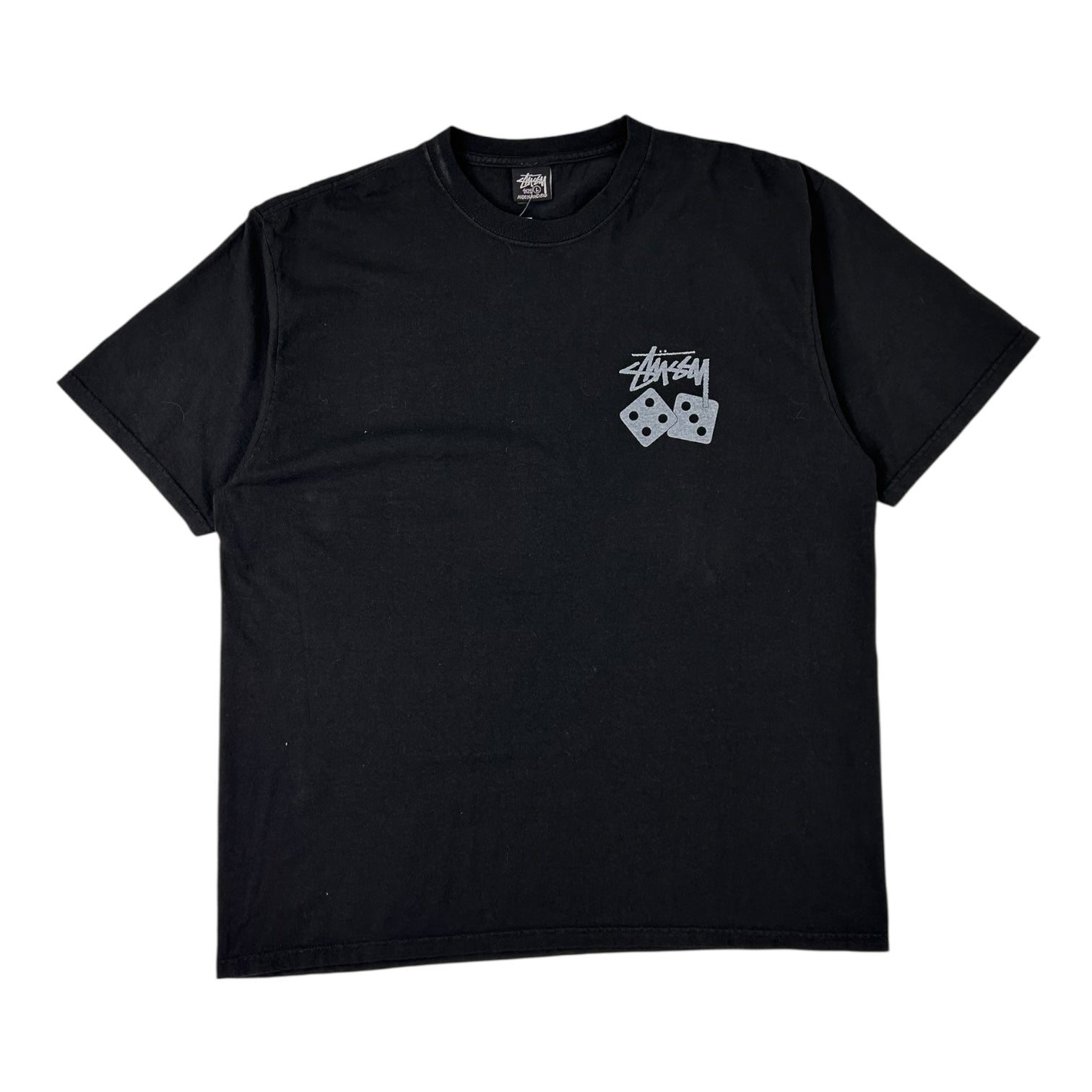 Stussy Dice Pigment Dyed T-Shirt Black
