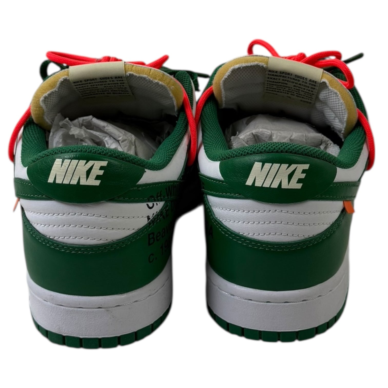 Off-White x Nike SB Dunk Pine Green (Used)