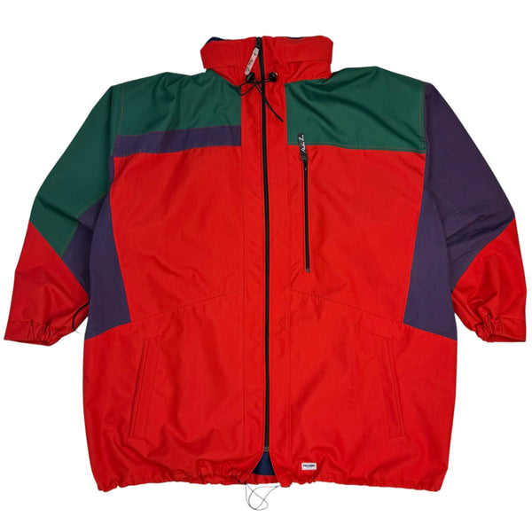 Martine Rose SS18 Oversized Colorblock Rain Parka Red