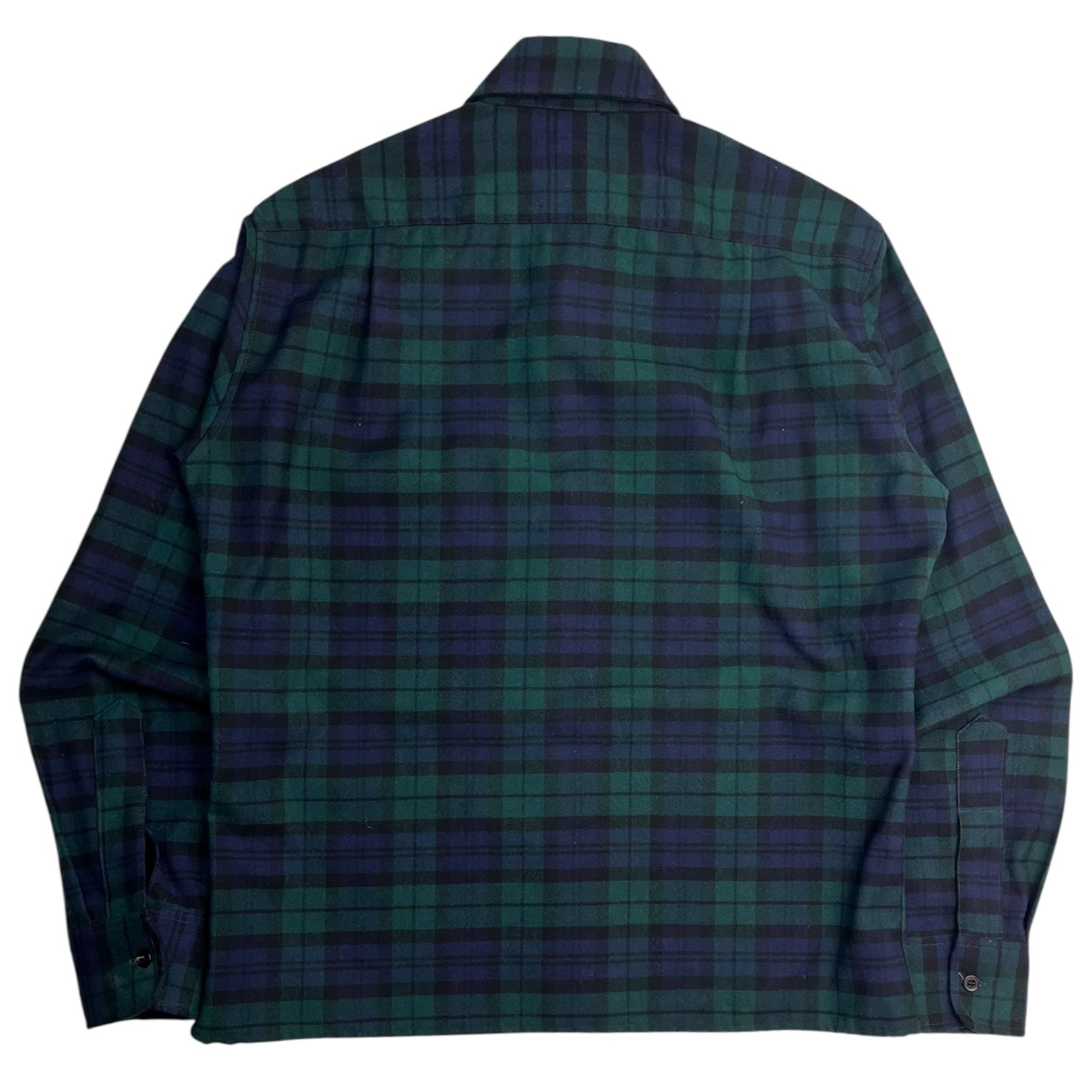Vintage Hudsons Bay Wool Checkered Flannel Navy/Forest