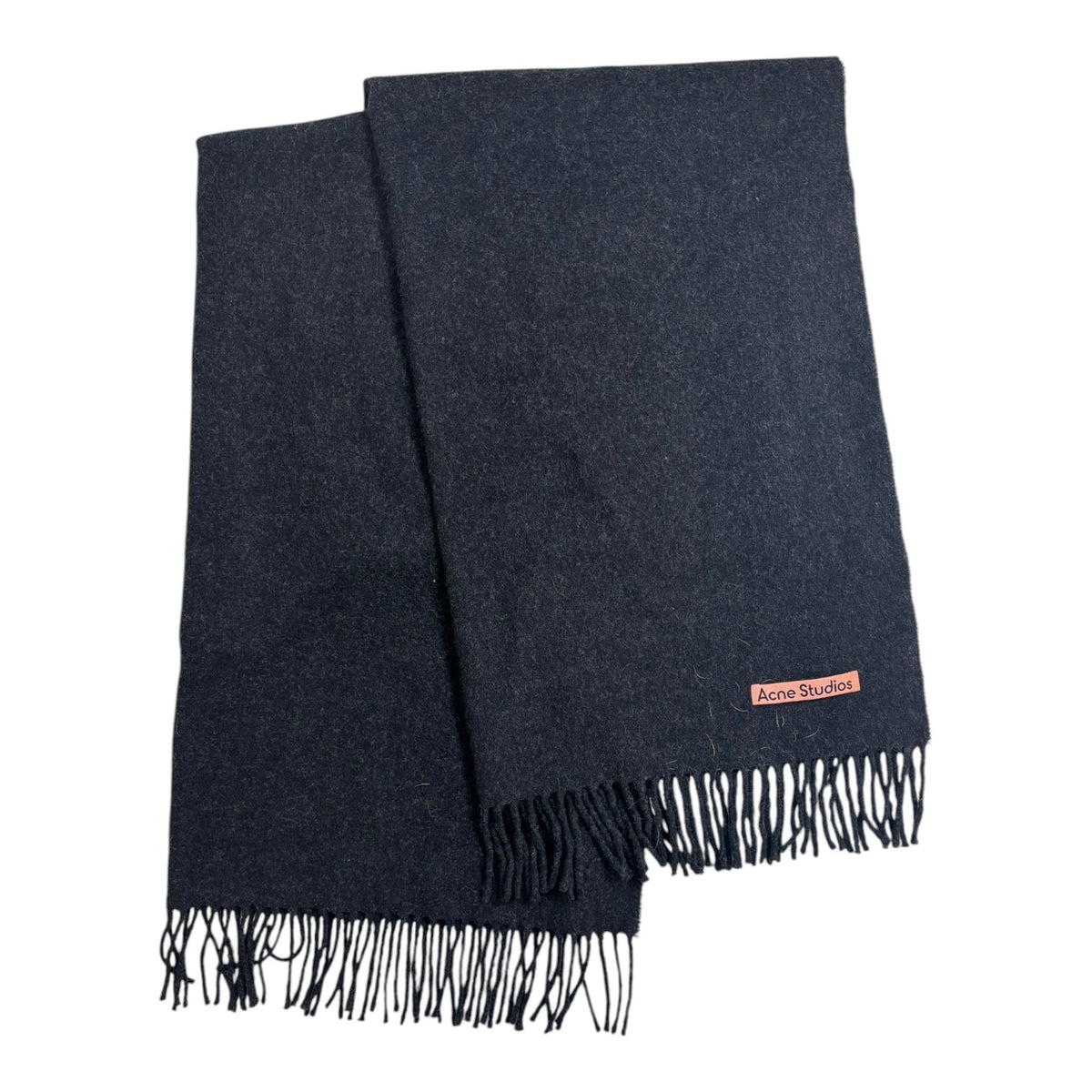 (W) Acne Studios Oversized Wool Scarf Charcoal