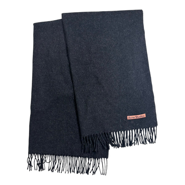 (W) Acne Studios Oversized Wool Scarf Charcoal