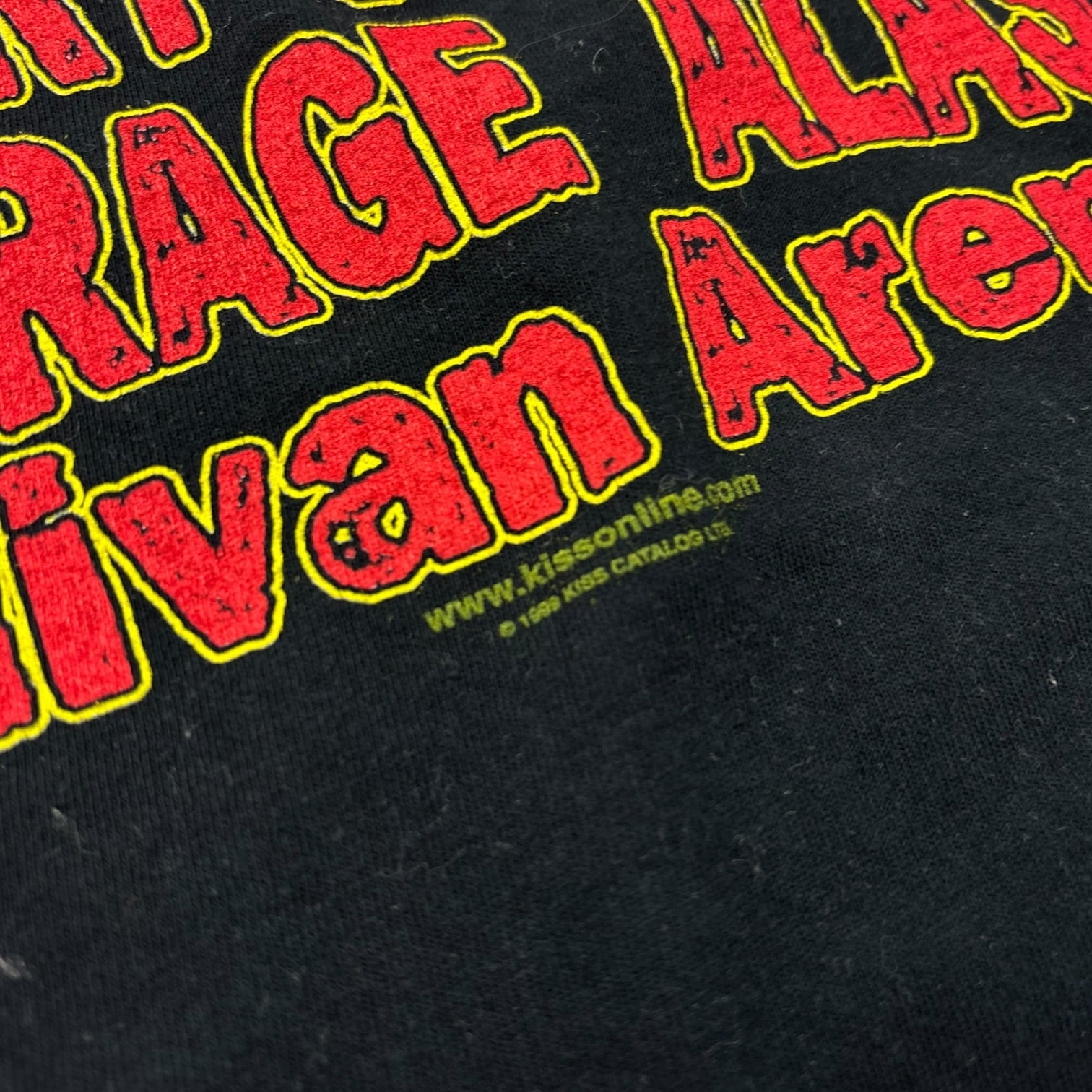 2000 Kiss Anchorage Alaska Tour Date T-Shirt