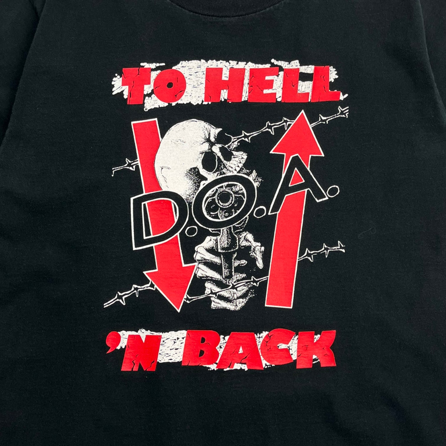 Vintage D.O.A To Hell N Back Black