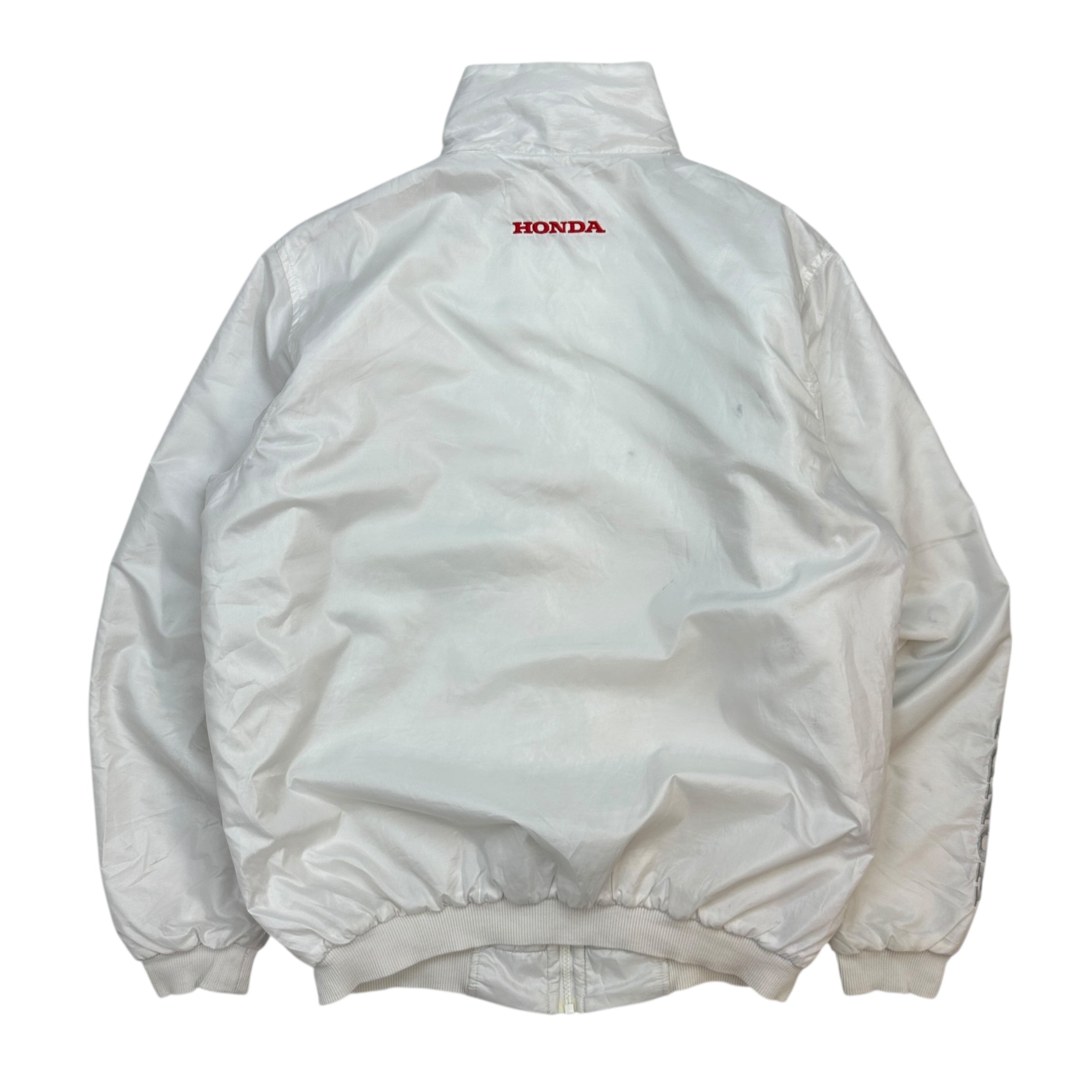 Vintage Honda Racing Insulated Windbreaker White