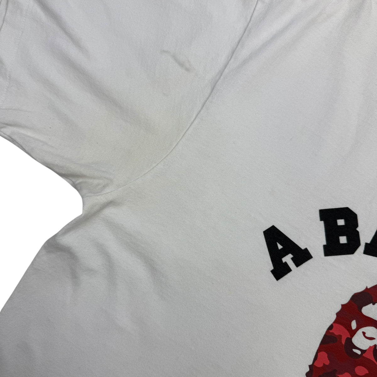 A Bathing Ape Bape Colour Camo College Tee White