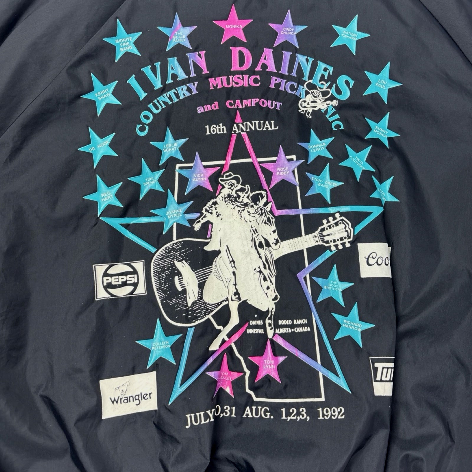1992 Hack Sport International 16th Annual Ivan Daines Country Music Bomber Jacket