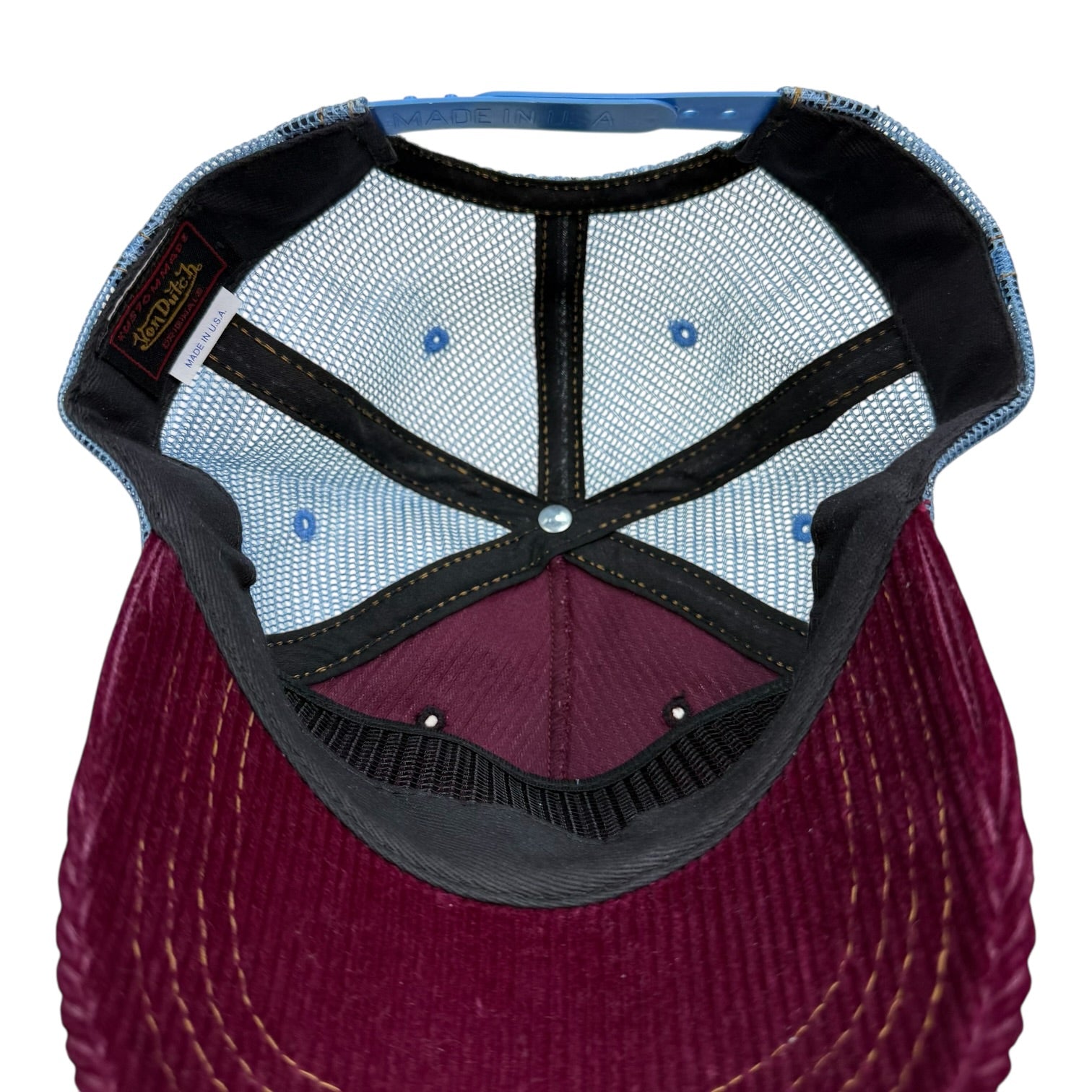 Von Dutch Corduroy Trucker Hat Red/Blue