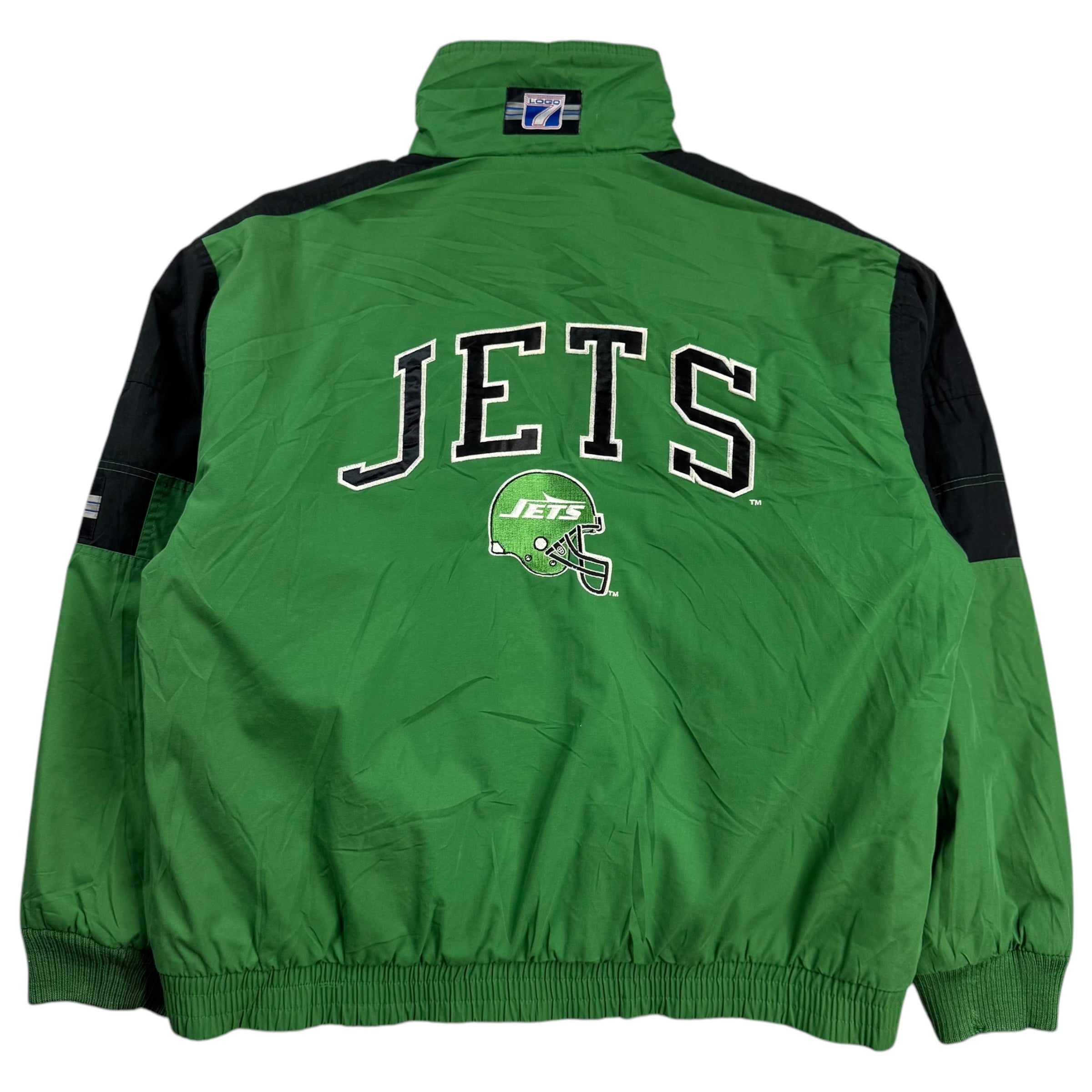 Vintage Logo 7 New York Jets Jacket Green