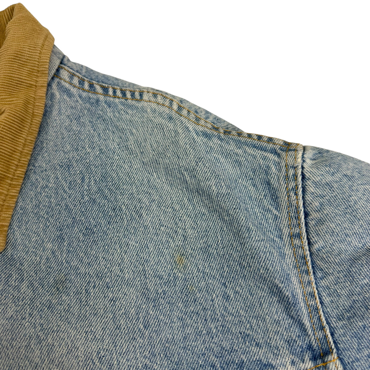 Vintage Lee Stormrider Blanket Lined Denim Trucker Jacket Blue