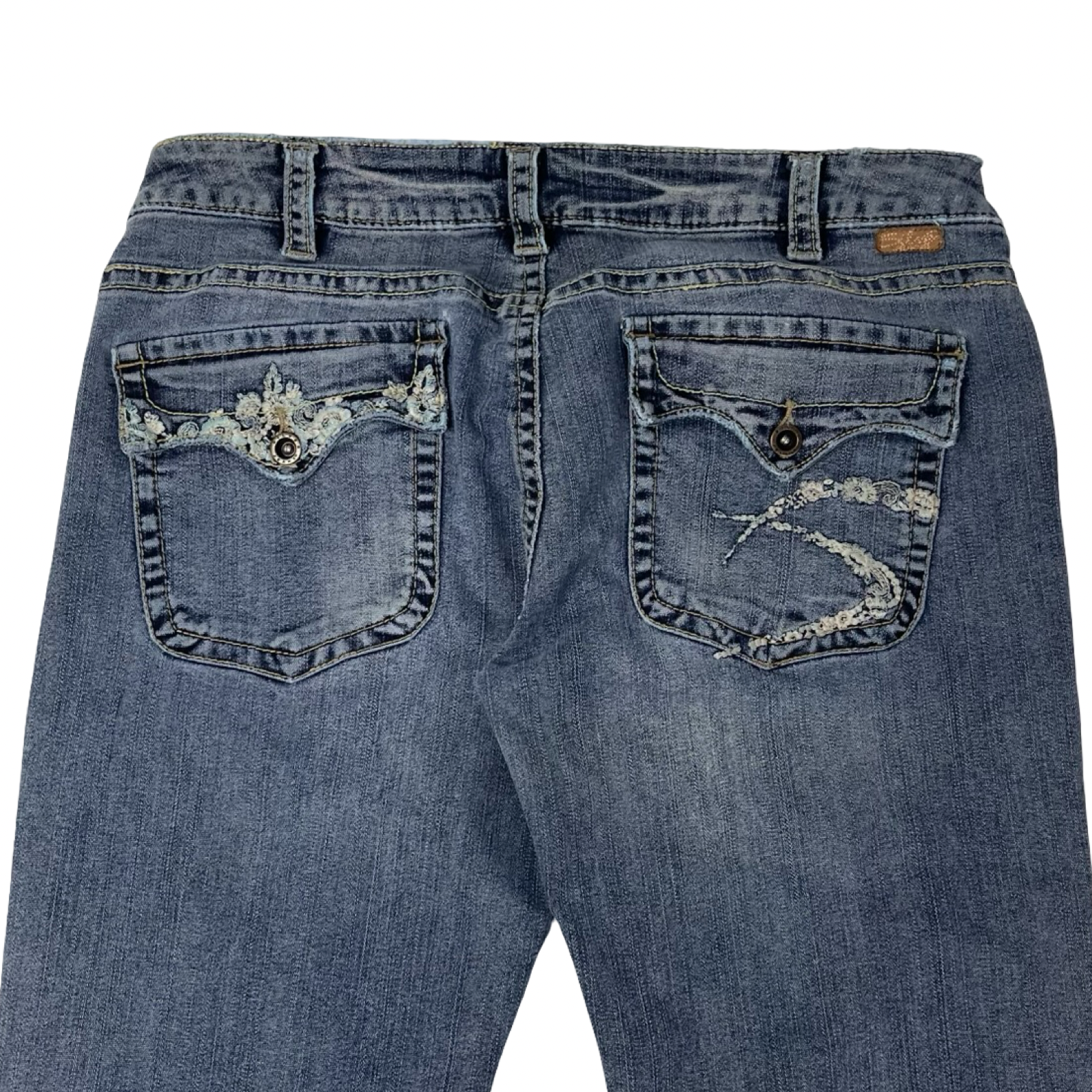Vintage Y2K Silver Jeans Pioneer Flared Denim