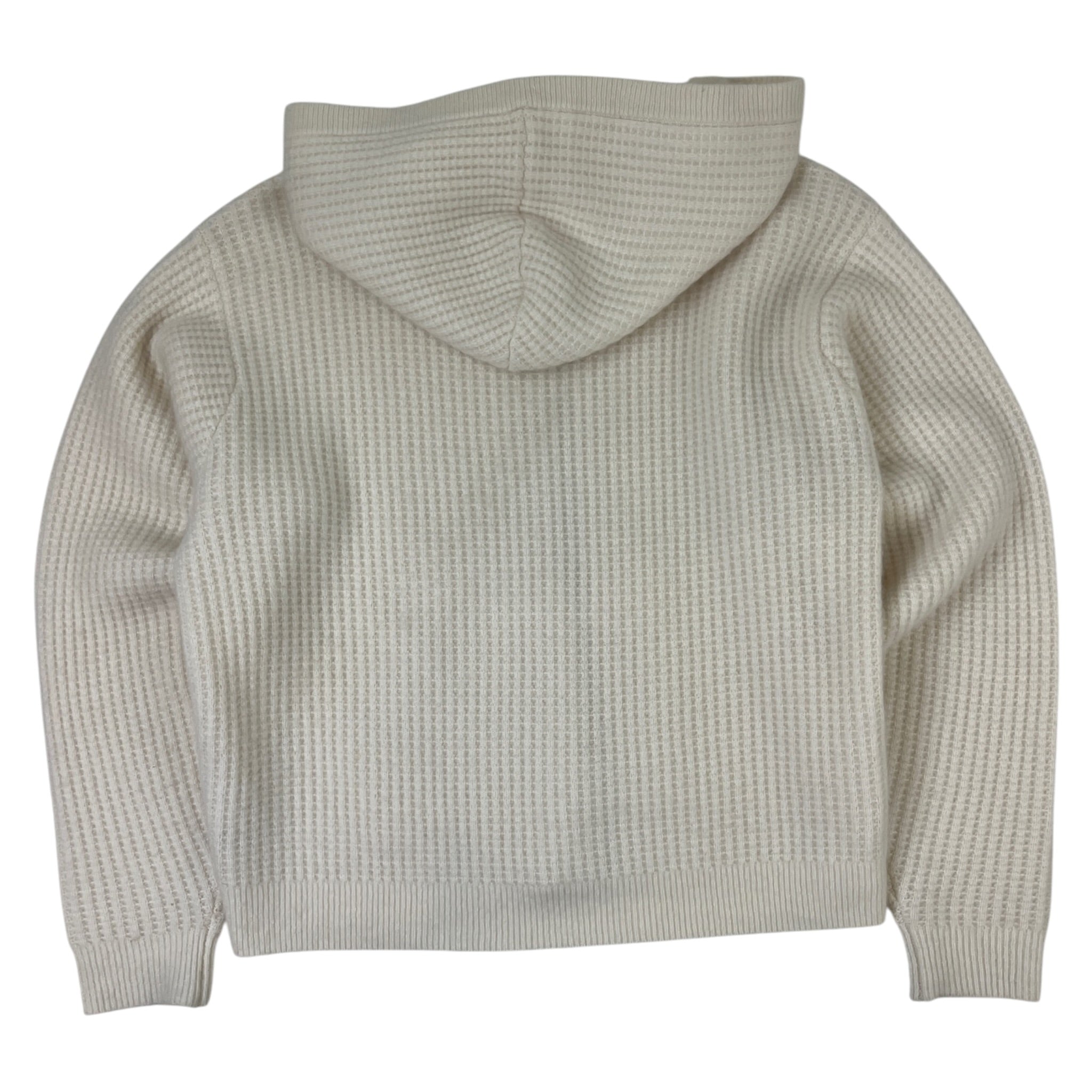 Stussy Waffle Cashmere Zip Sweater White