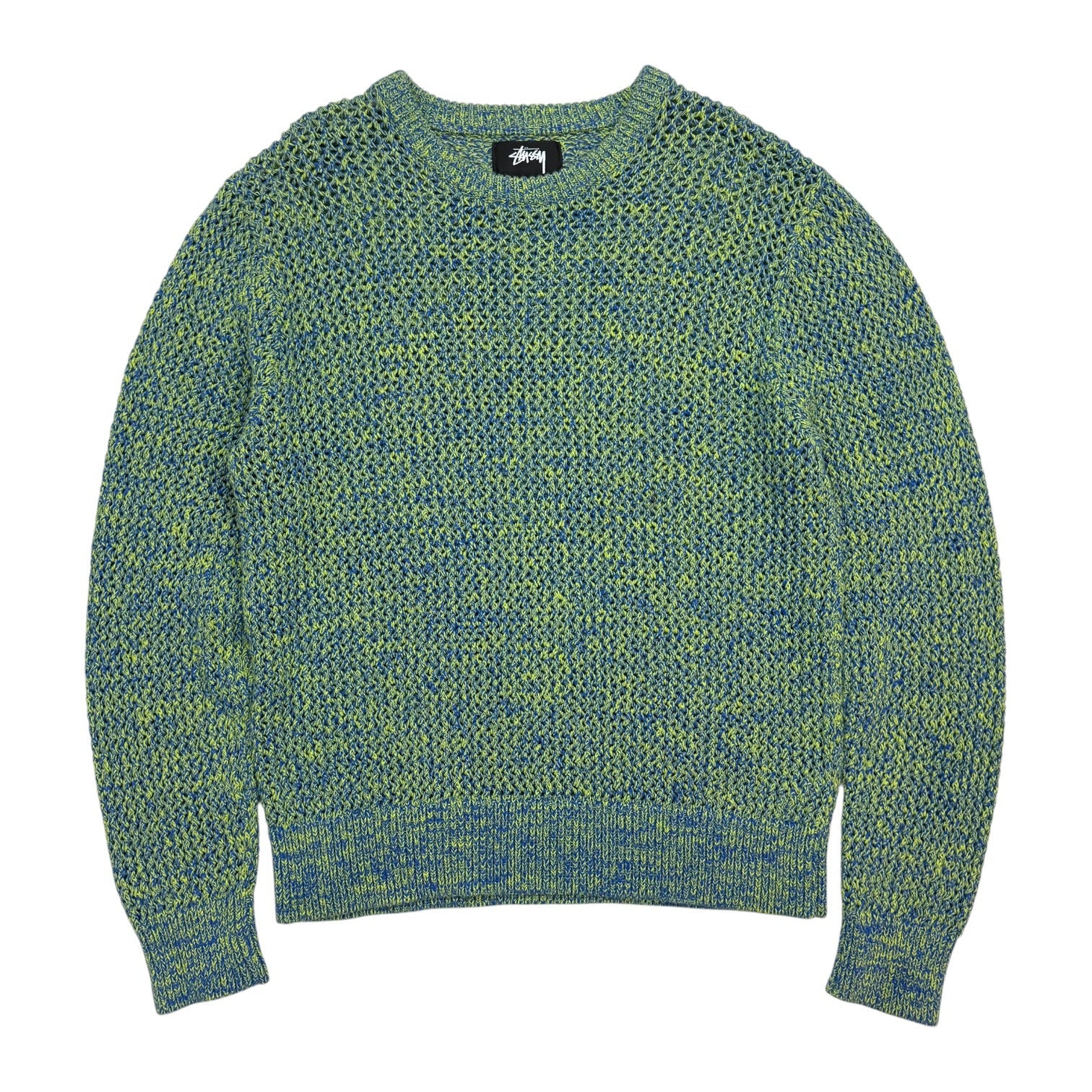Stüssy 2 Tone Loose Gauge Sweater Green/Blue