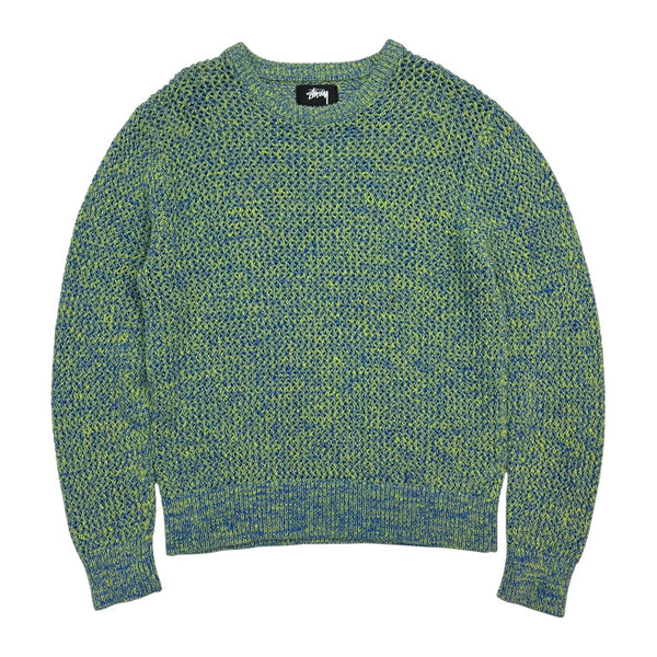 Stüssy 2 Tone Loose Gauge Sweater Green/Blue