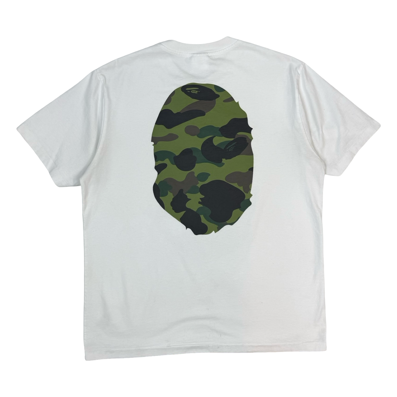 BAPE 1st Camo Big Head Ape Tee White