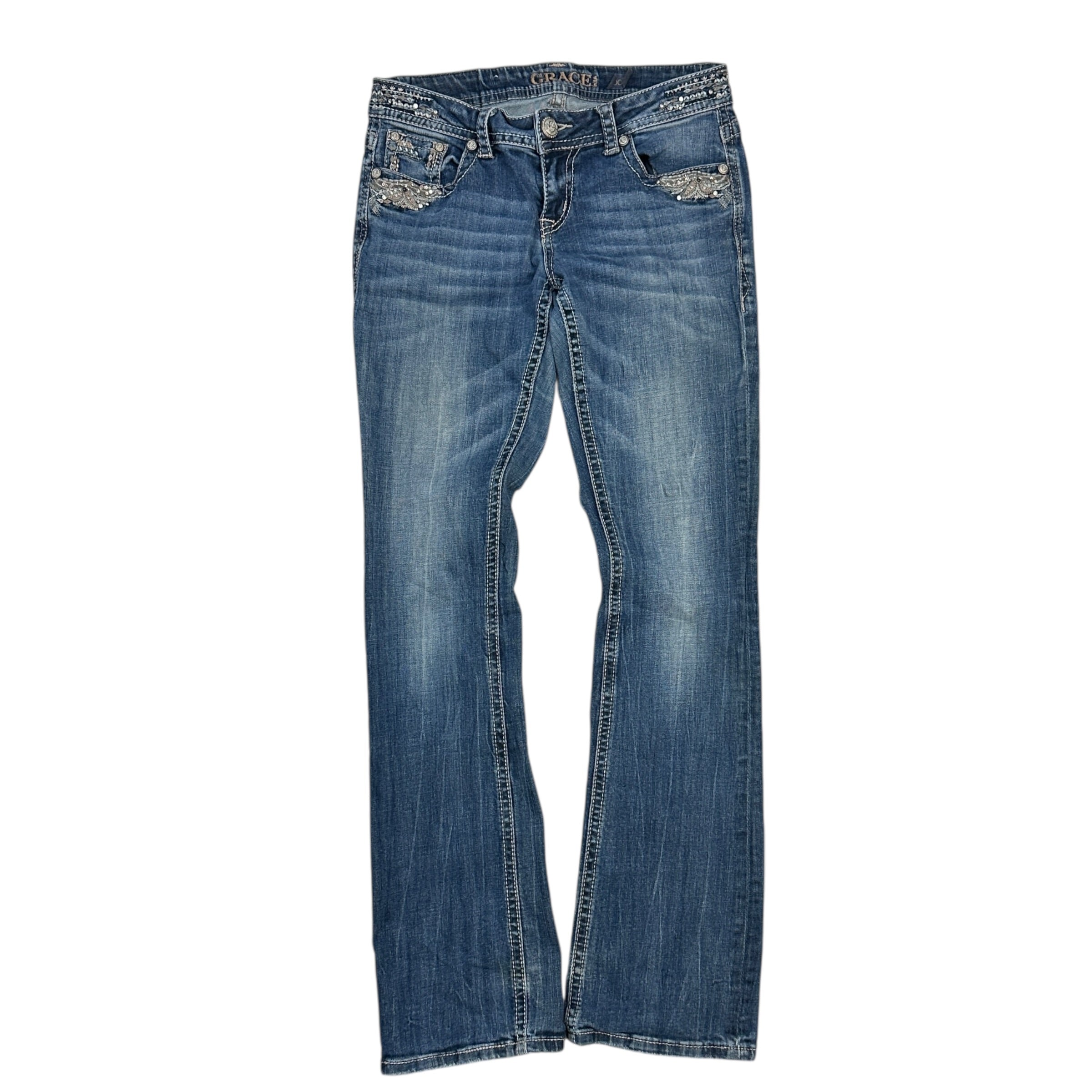 (W) Vintage Y2K Grace in LA Boot Cut Denim Jeans