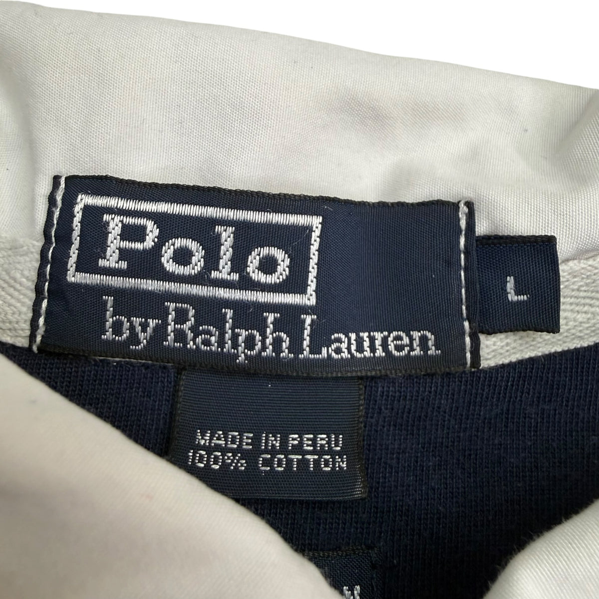 Vintage Polo Ralph Lauren L/S Rugby Polo Navy
