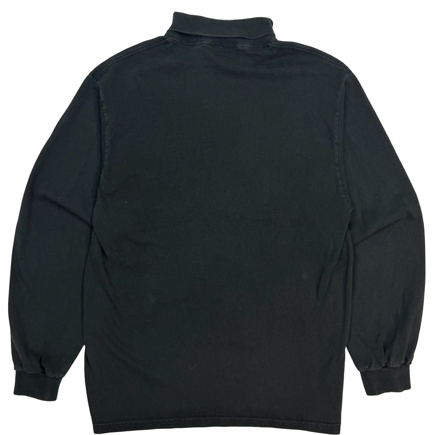 Vintage Nike Embroidered Swoosh Mockneck Sweater Black
