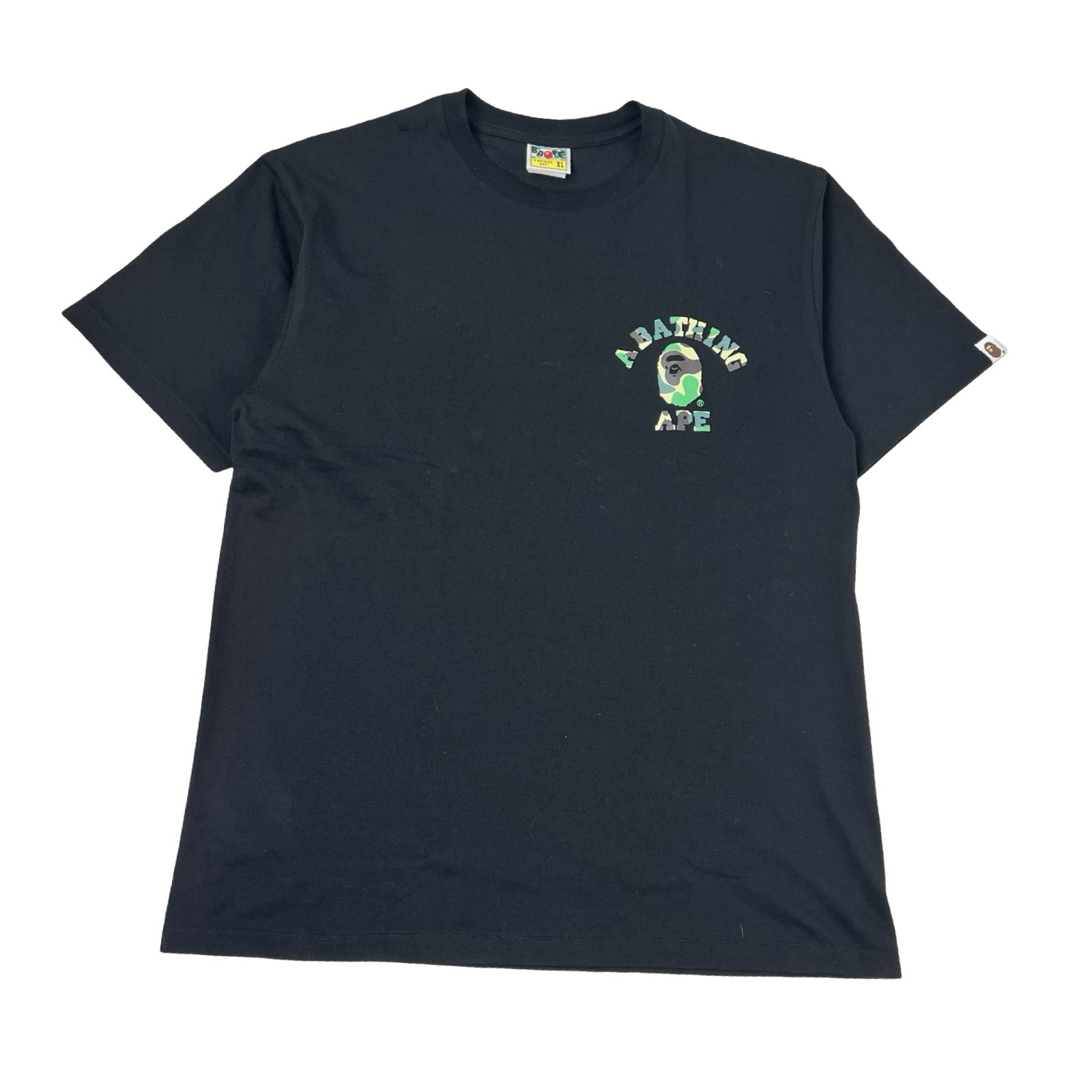 A Bathing Ape ABC Camo College ATS T-Shirt Black