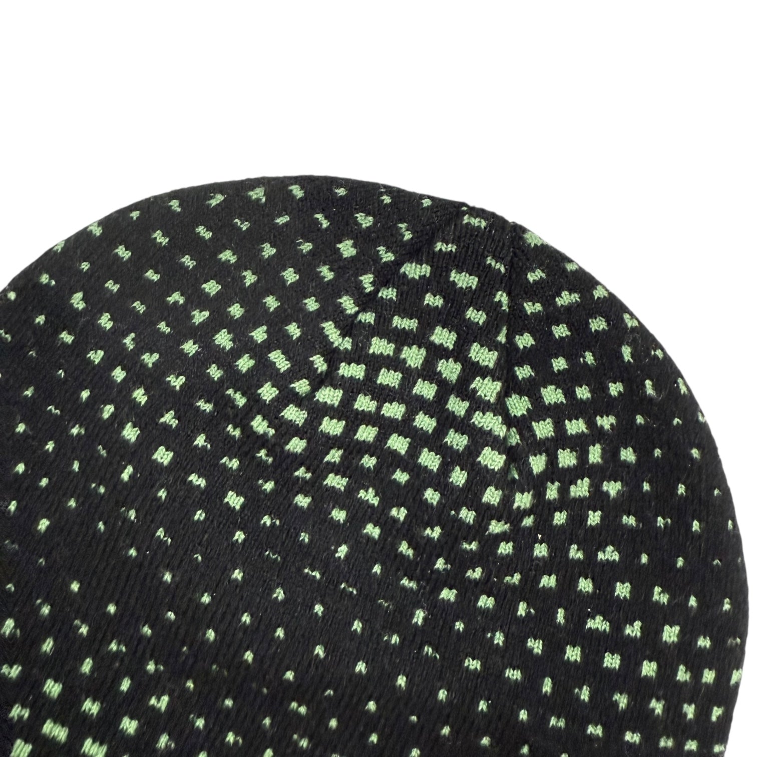 Dime Pixel Skully Beanie Black/Green