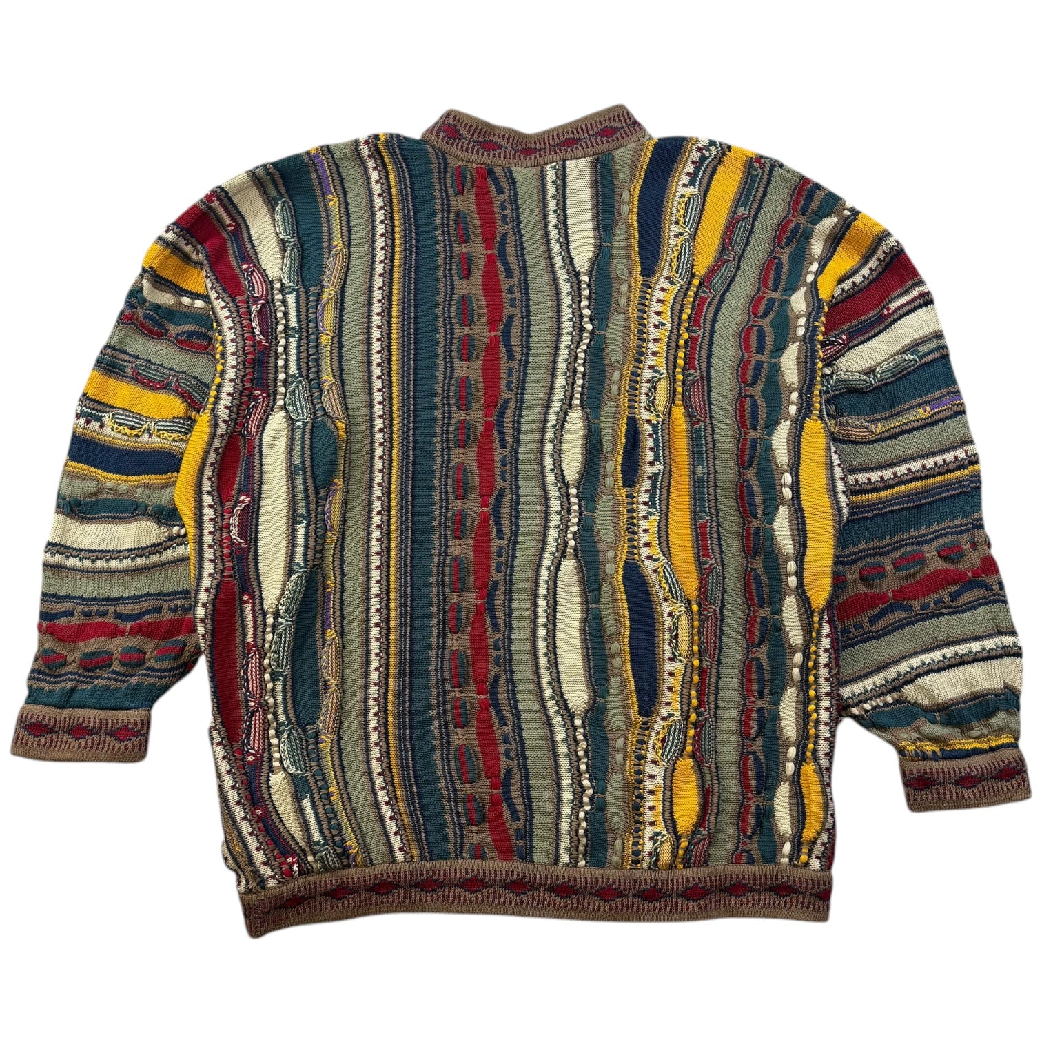 Vintage Coogi Cable Knit Sweater Multicolour