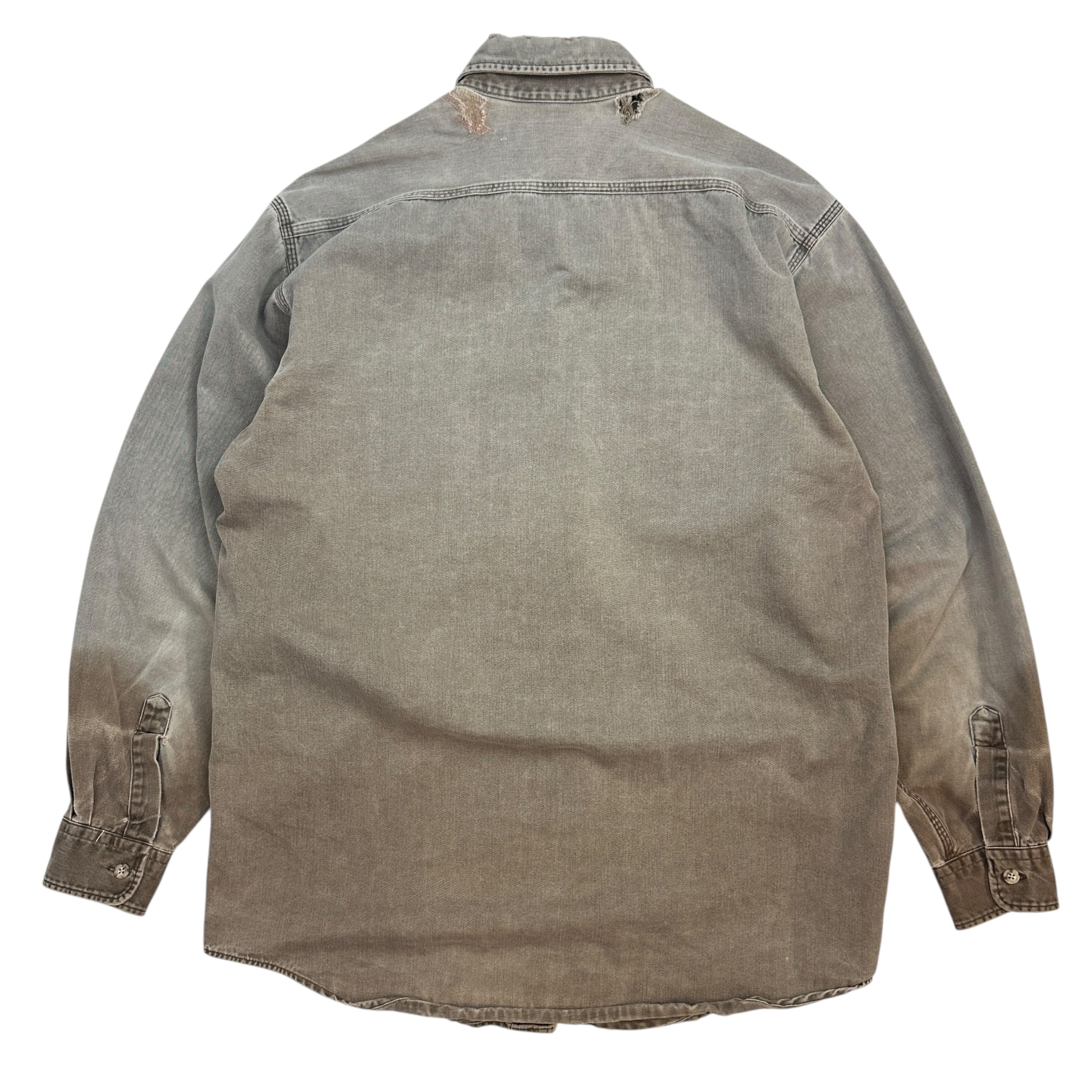 Vintage Carhartt Canvas Button Up Brown