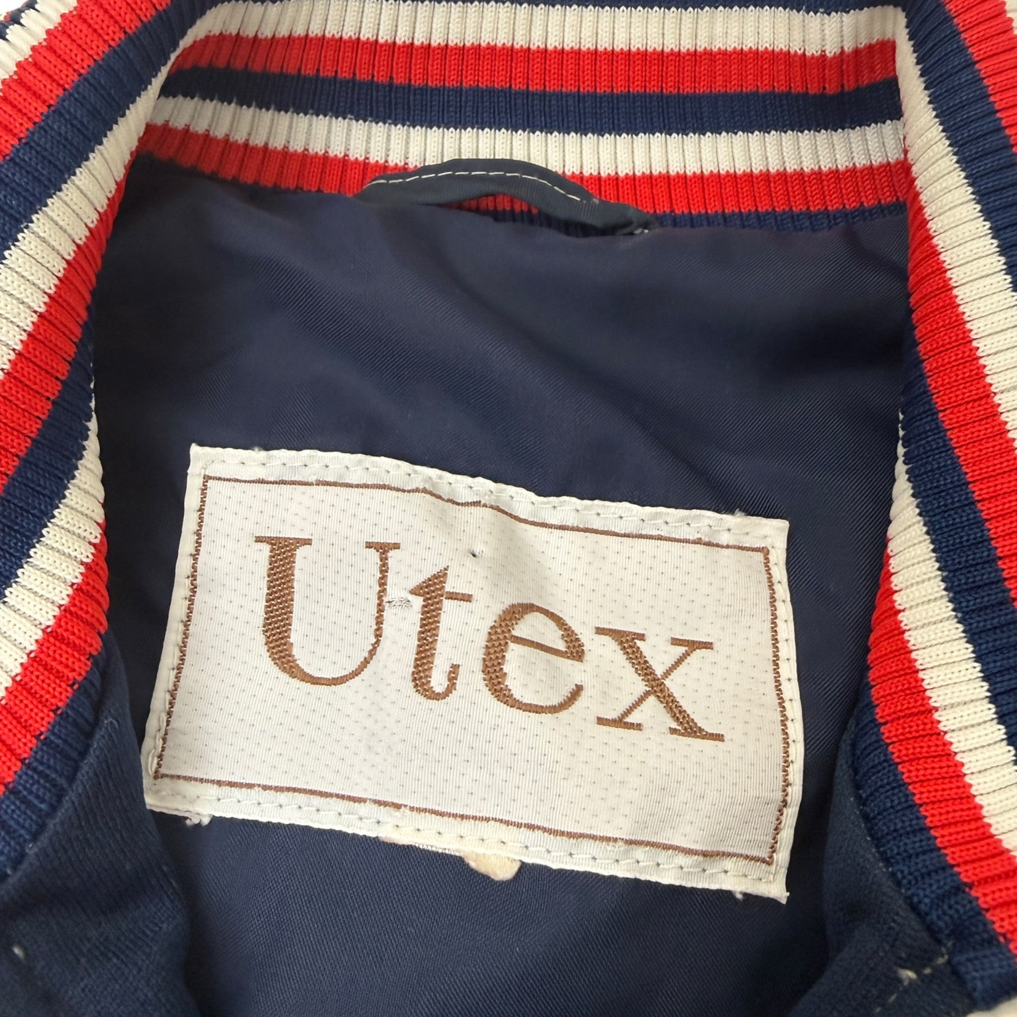 (W) Vintage Utex Track Jacket Navy Red