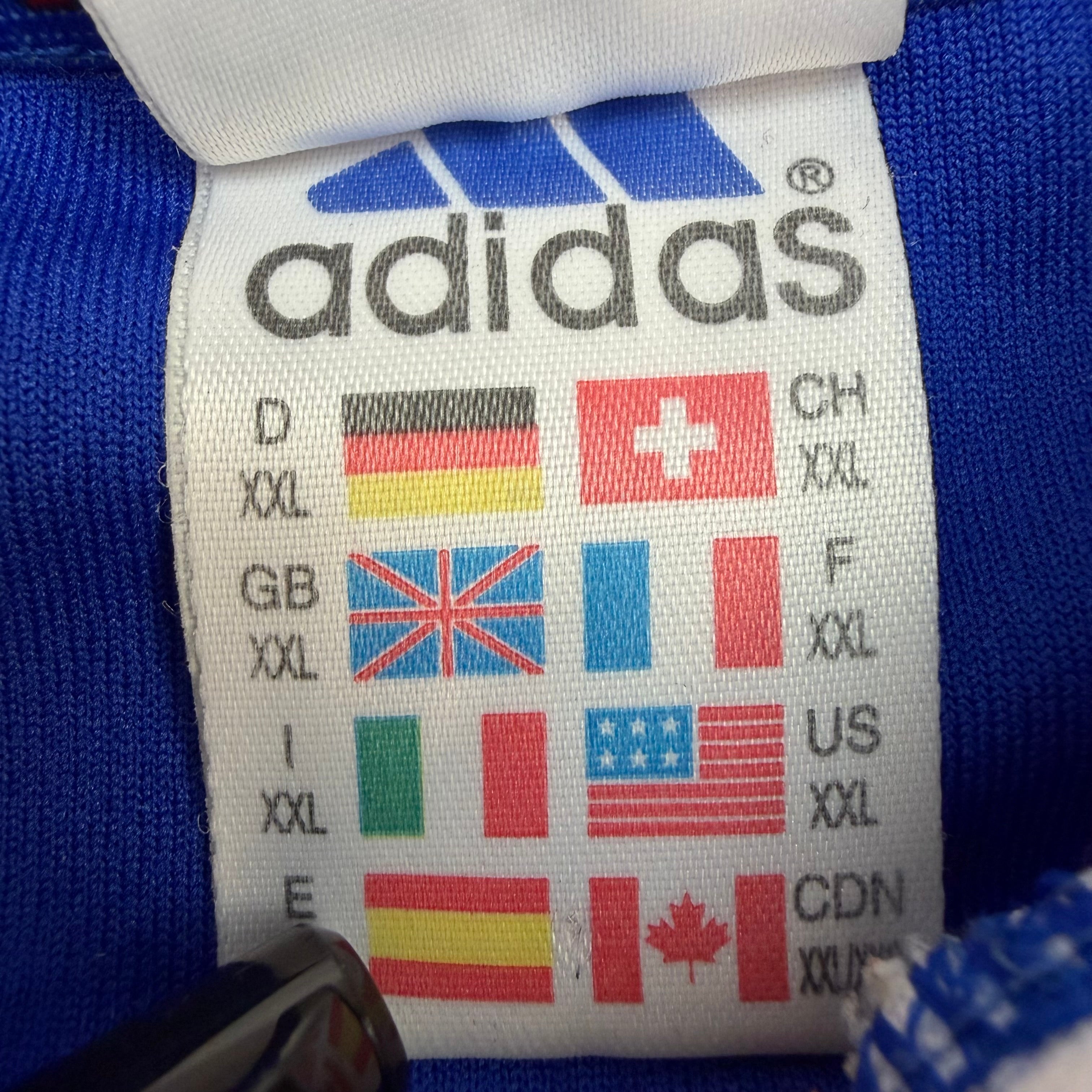 2000-02 Adidas France Home Custom Jersey Blue