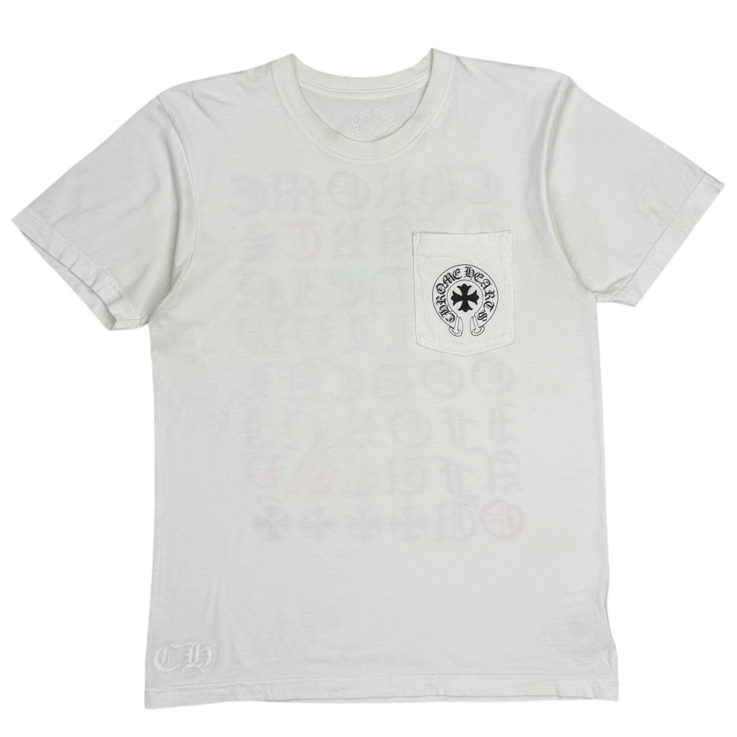 Chrome Hearts Tokyo Exclusive Eye Chart Pocket Tee White